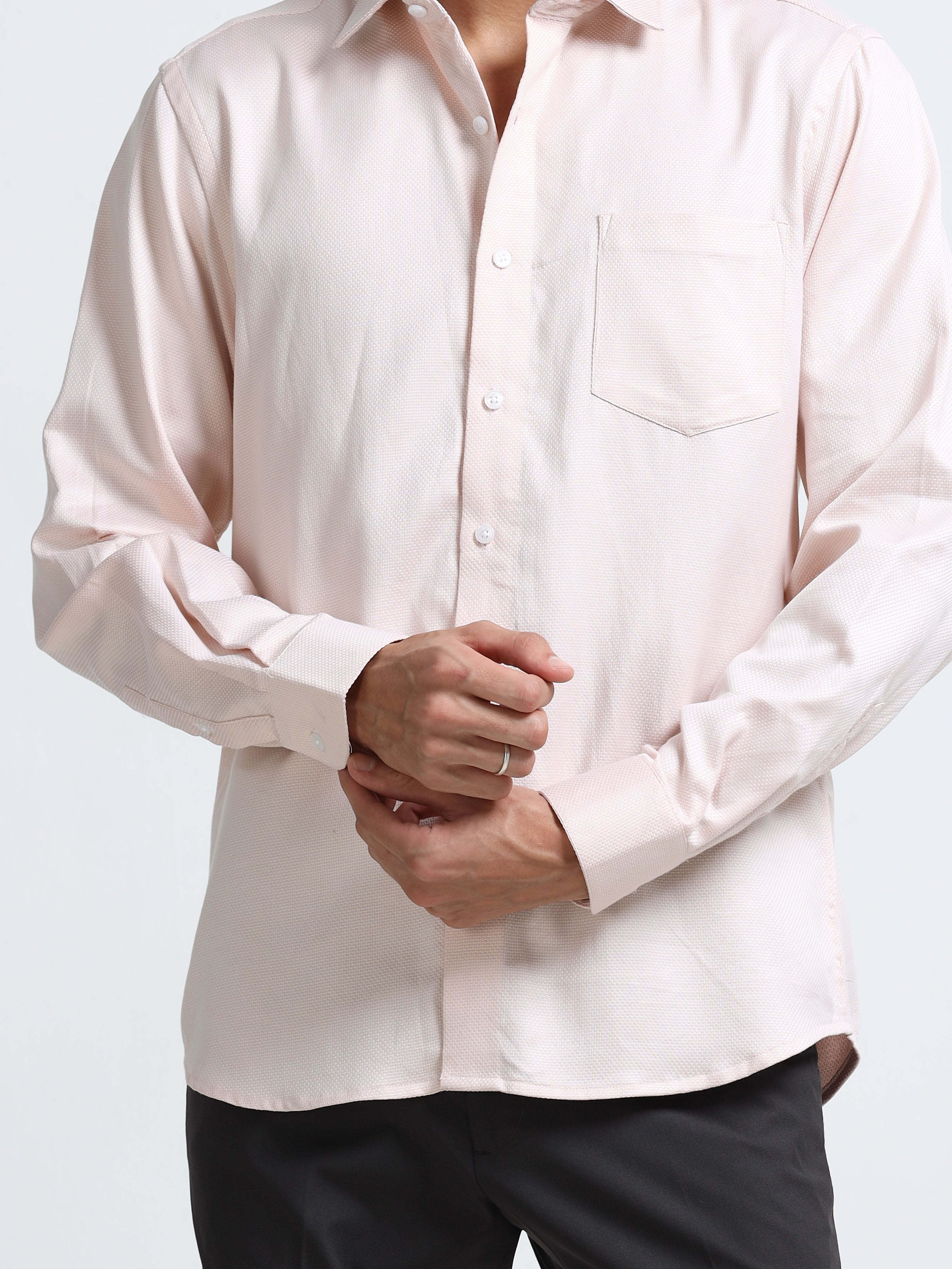 Rose Quartz Textured Shirt