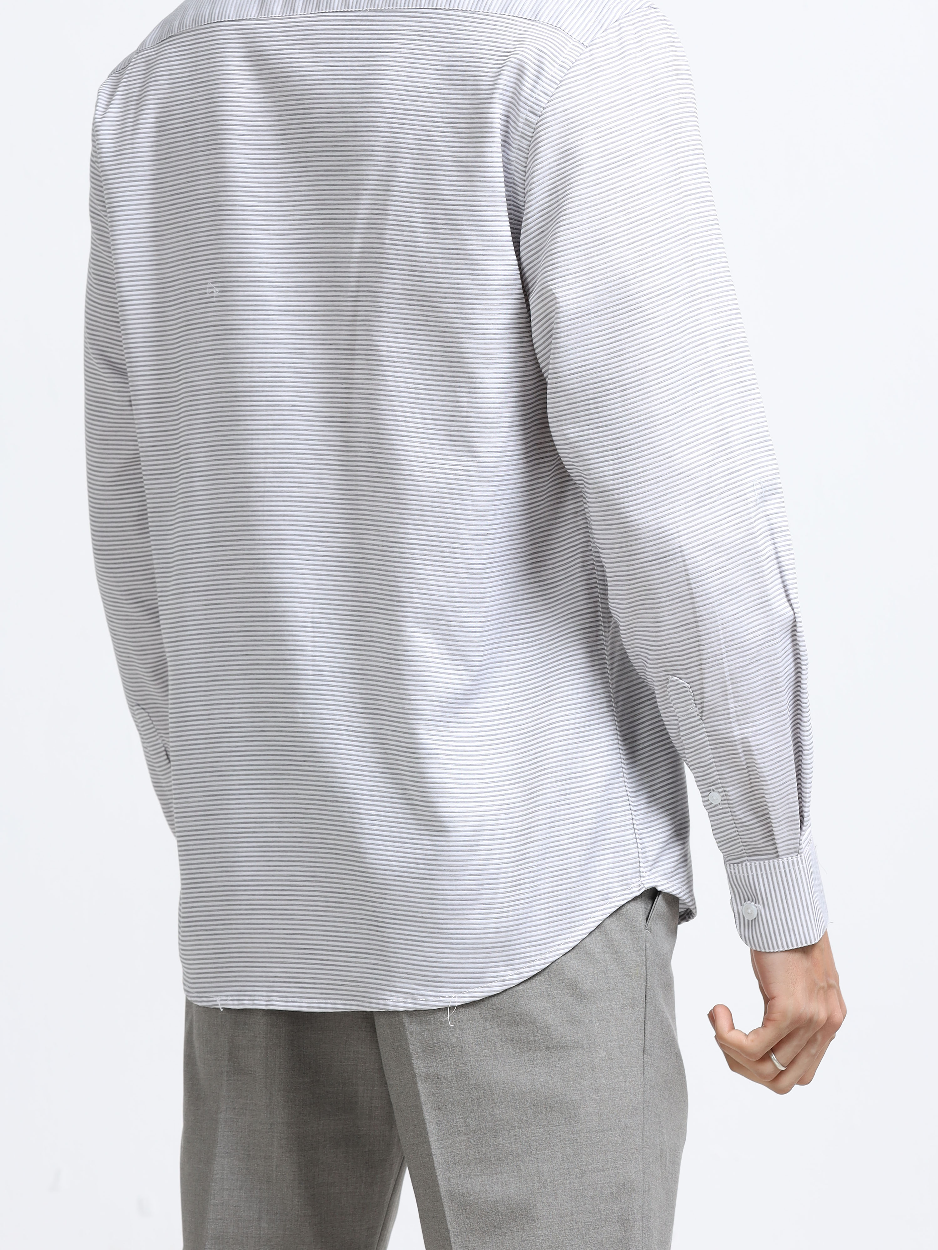 Silver Lined Heritage Stripe Shirt