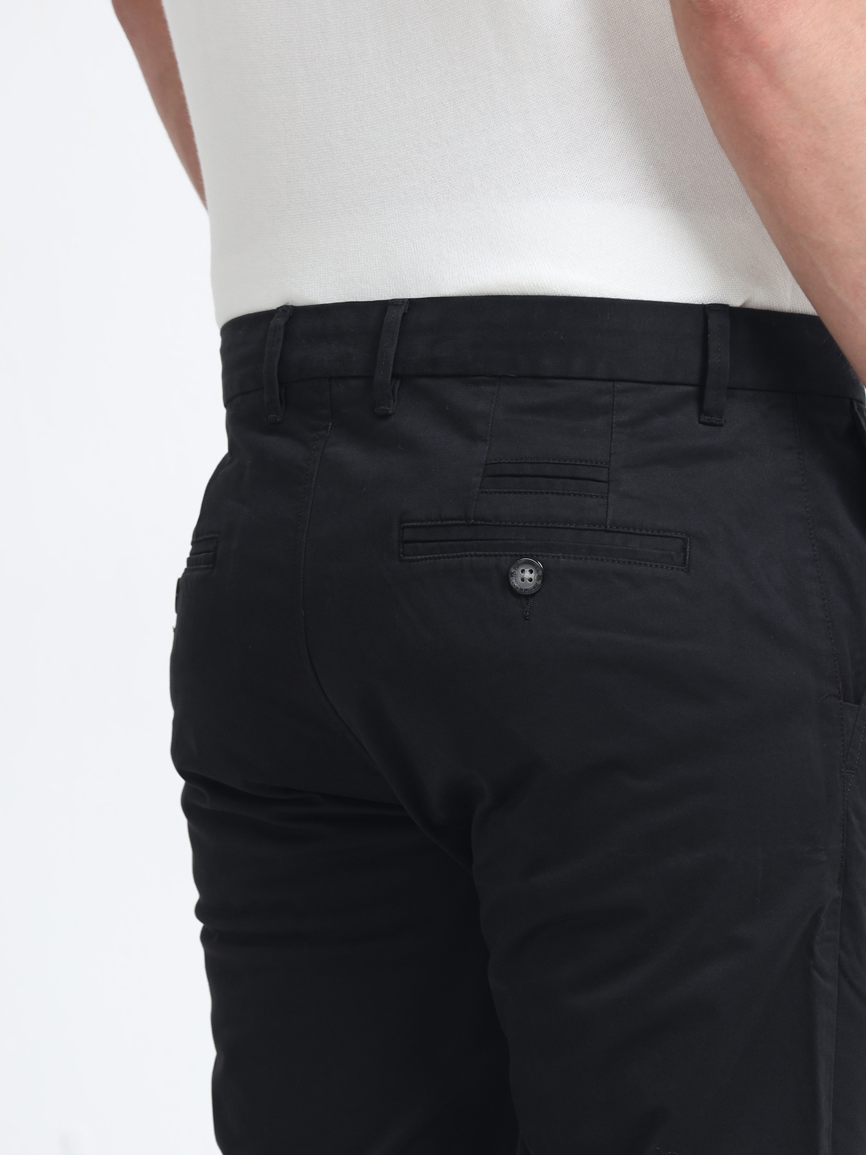 DEEP NAVY BLUE CONVERSE COTTON LYCRA STRECTH TROUSERS