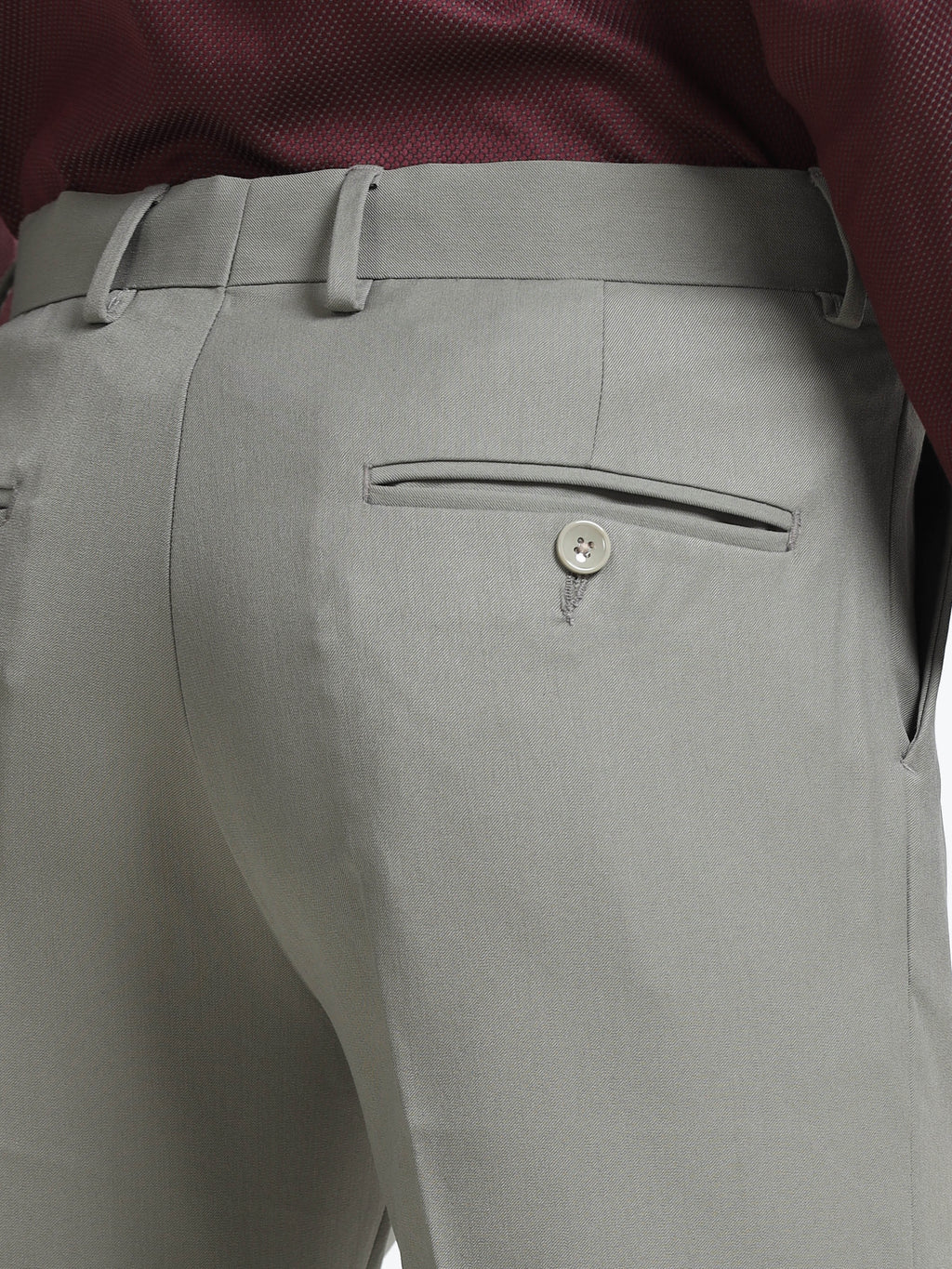 WARM GREY 4 WAY STRETCH VISCOSE BLEND FORMAL PANT
