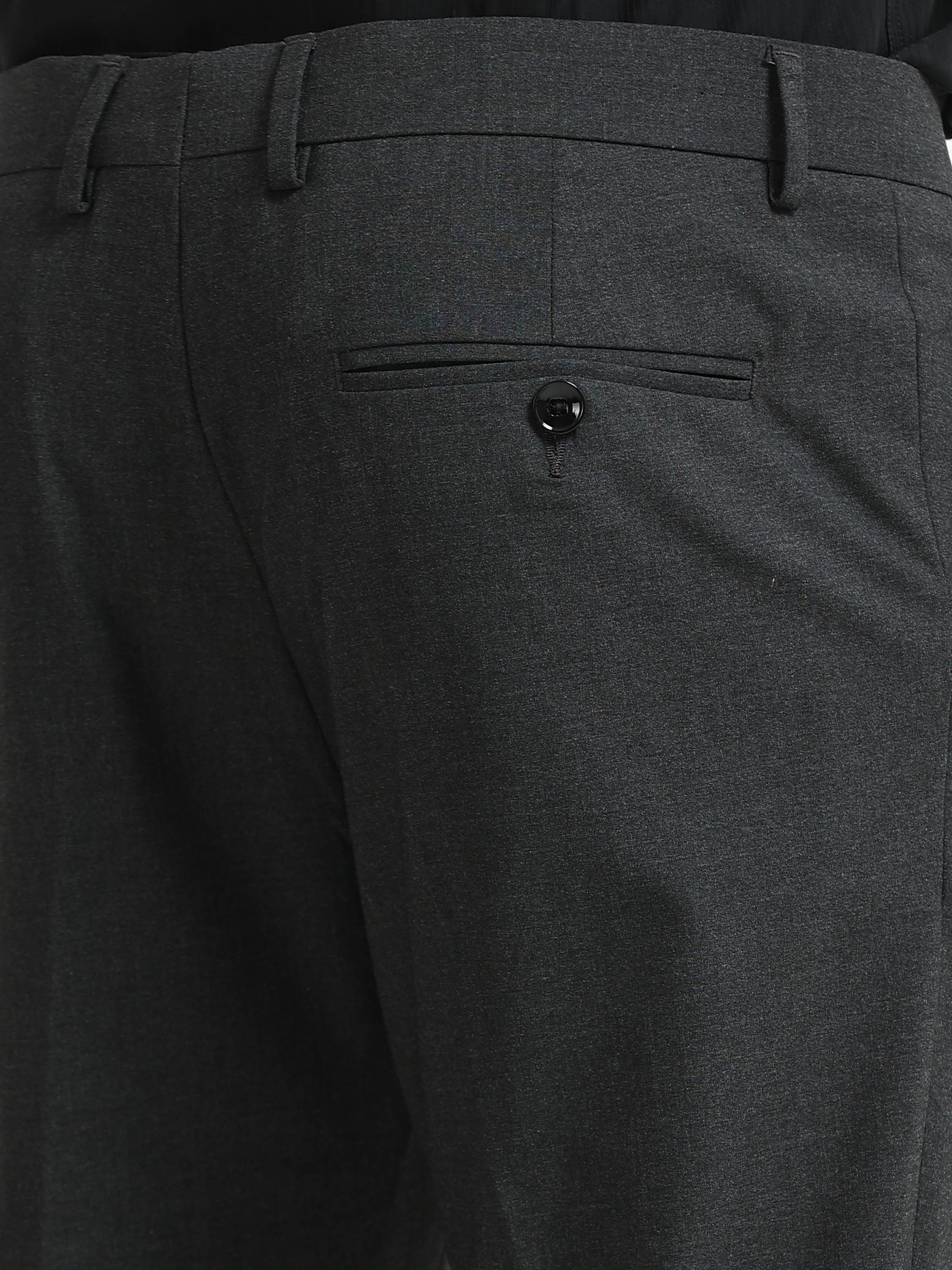 GREY 4 WAY STRETCH VISCOSE BLEND FORMAL PANT
