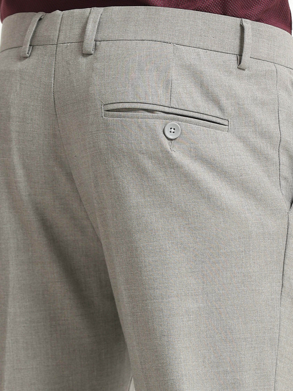 ASH GREY 4 WAY STRETCH VISCOSE BLEND FORMAL PANT