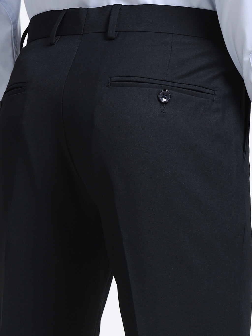 NAVY BLUE 4 WAY STRETCH VISCOSE BLEND FORMAL PANT