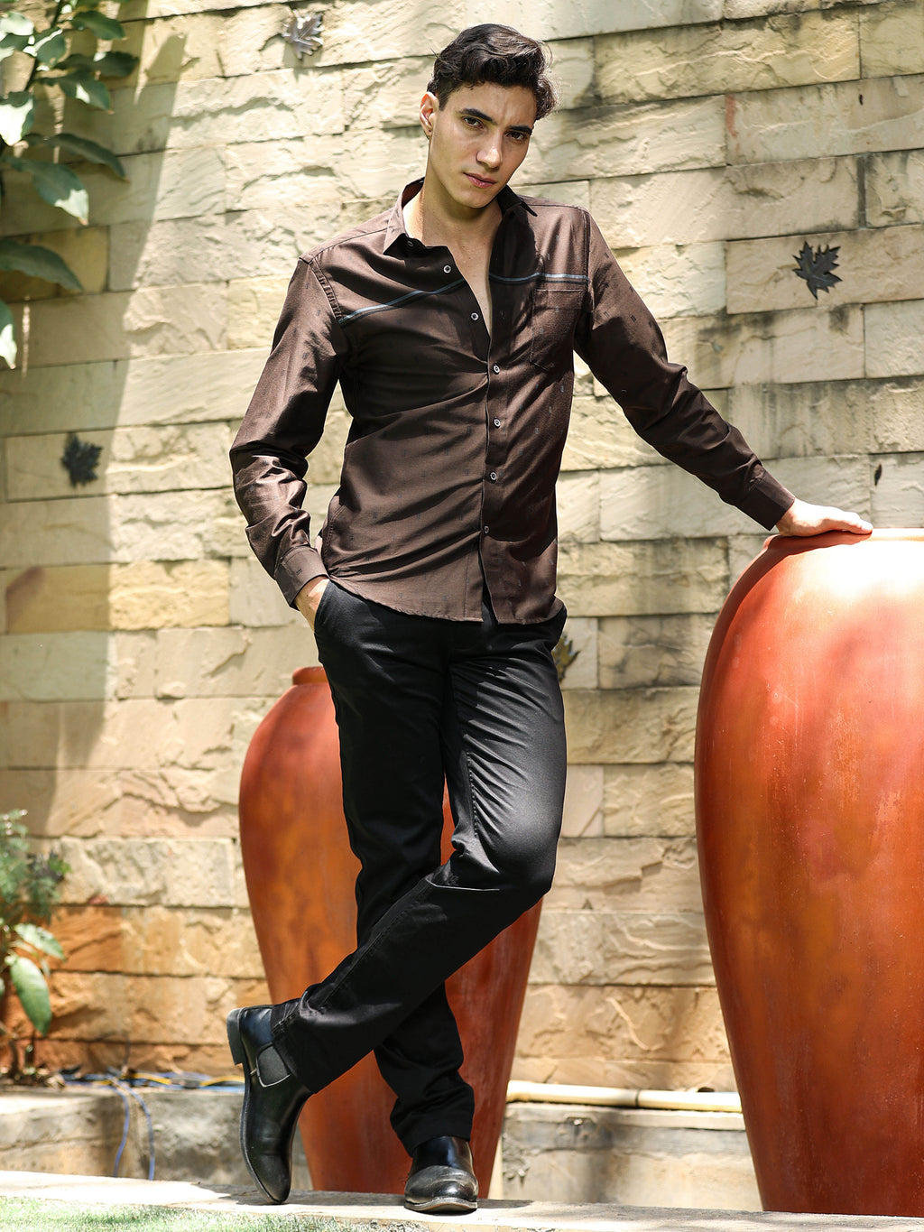 BLACK GIZZA COTTON TROUSER