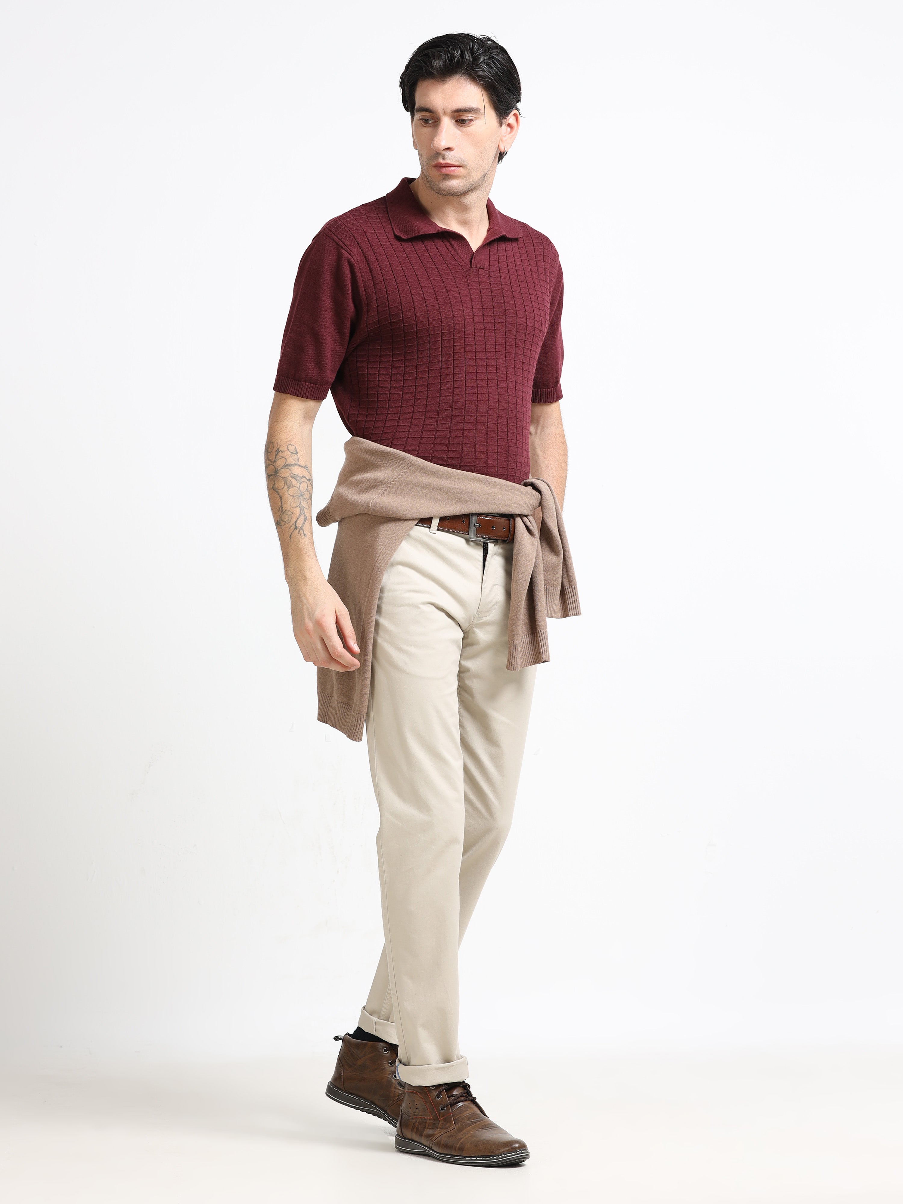 SKIN CONVERSE COTTON LYCRA STRECTH TROUSERS