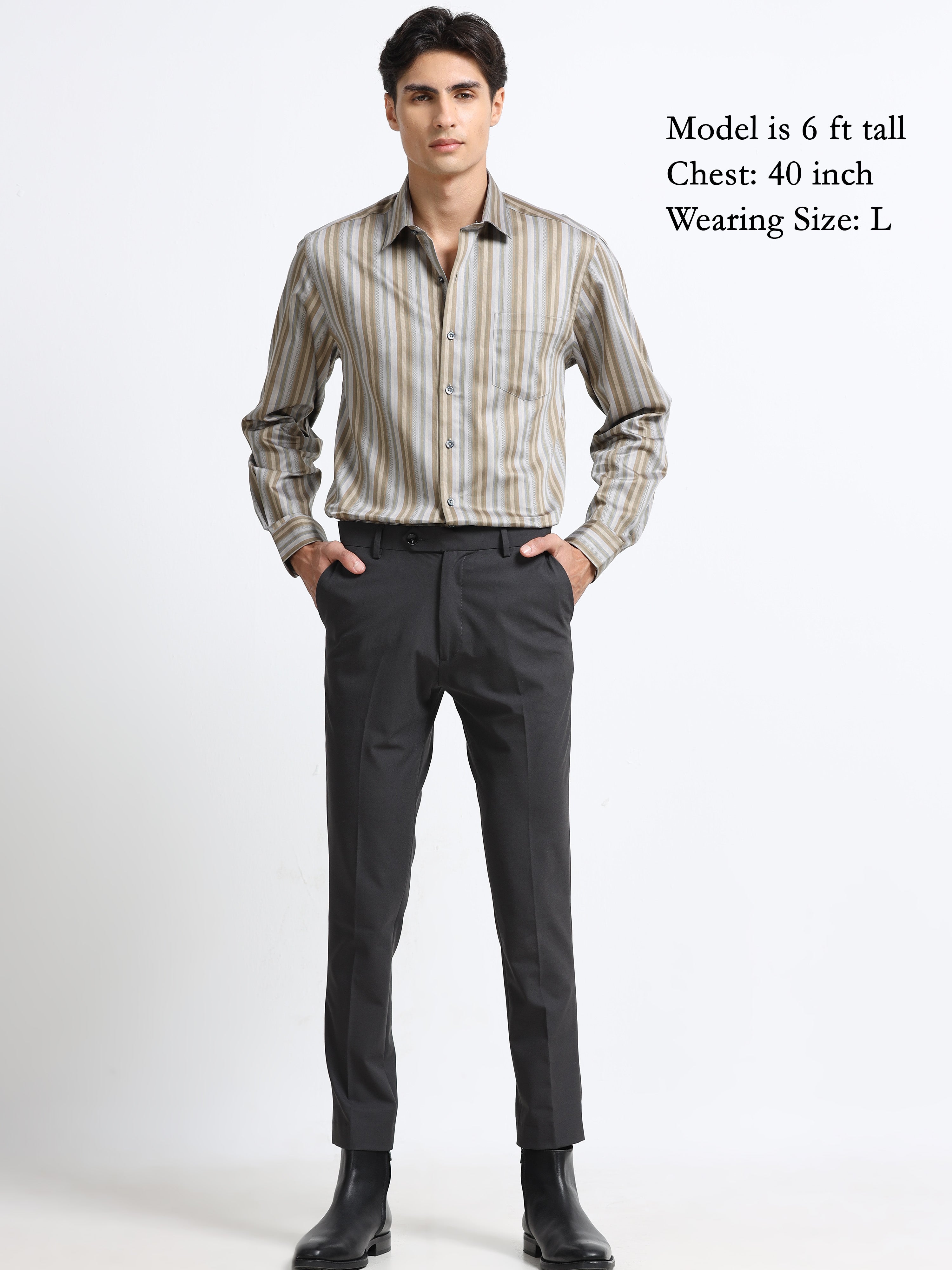 Sahara Stripe Jacquard Artisan Shirt