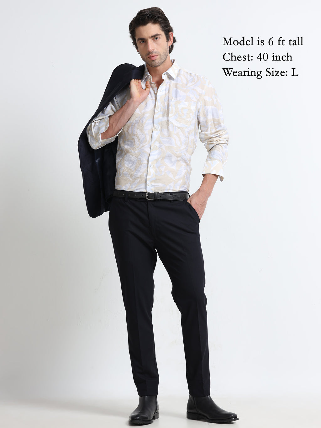 Sahara Mist Cotton Crush Printed Shirt