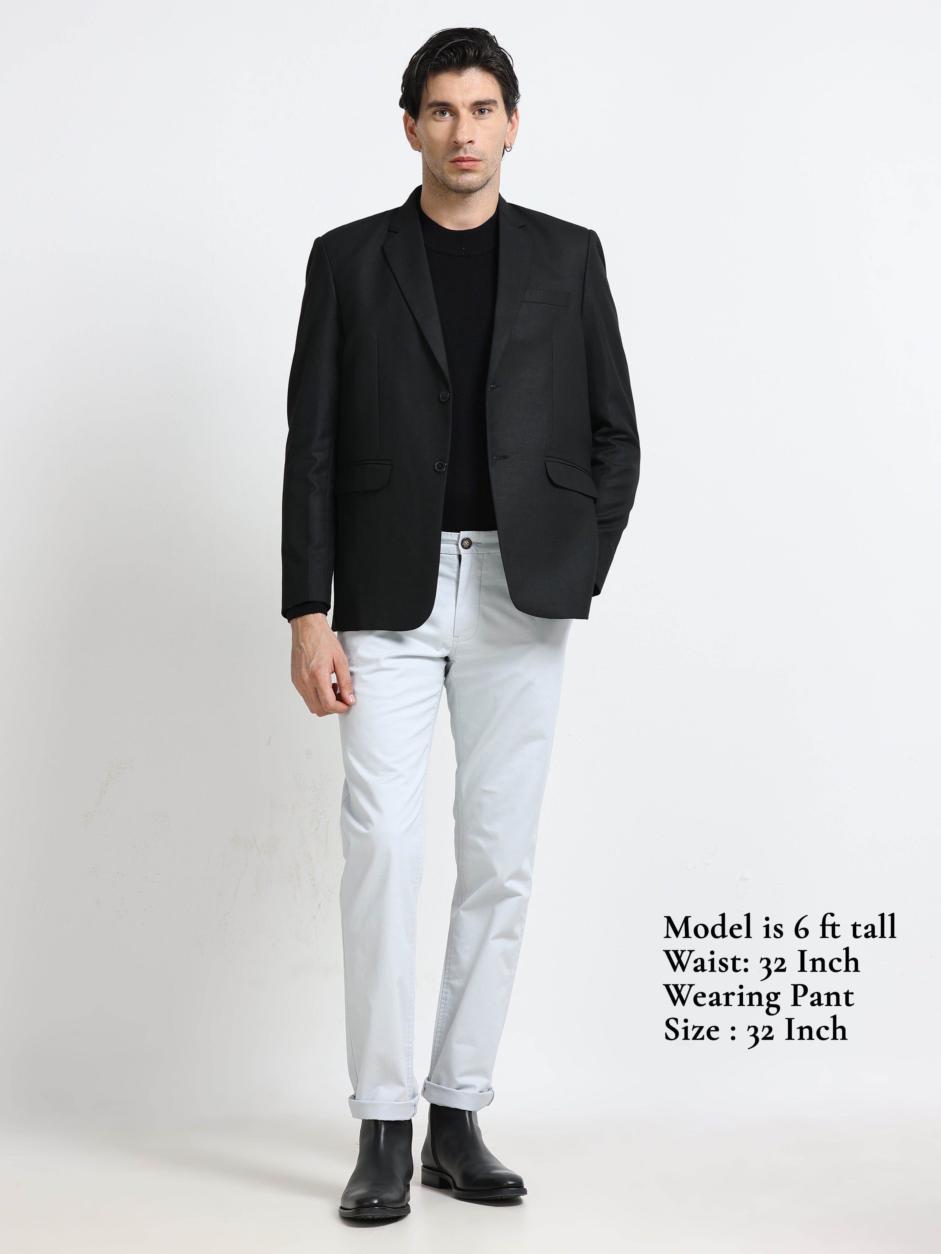 PEARL GREY CONVERSE COTTON LYCRA STRECTH TROUSERS