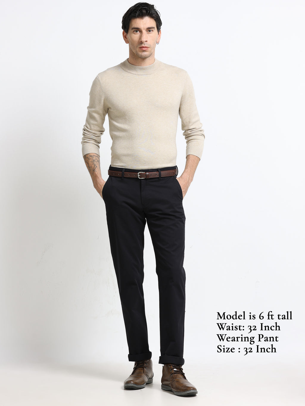 BLACK GAP TWILL STRETCH TROUSERS