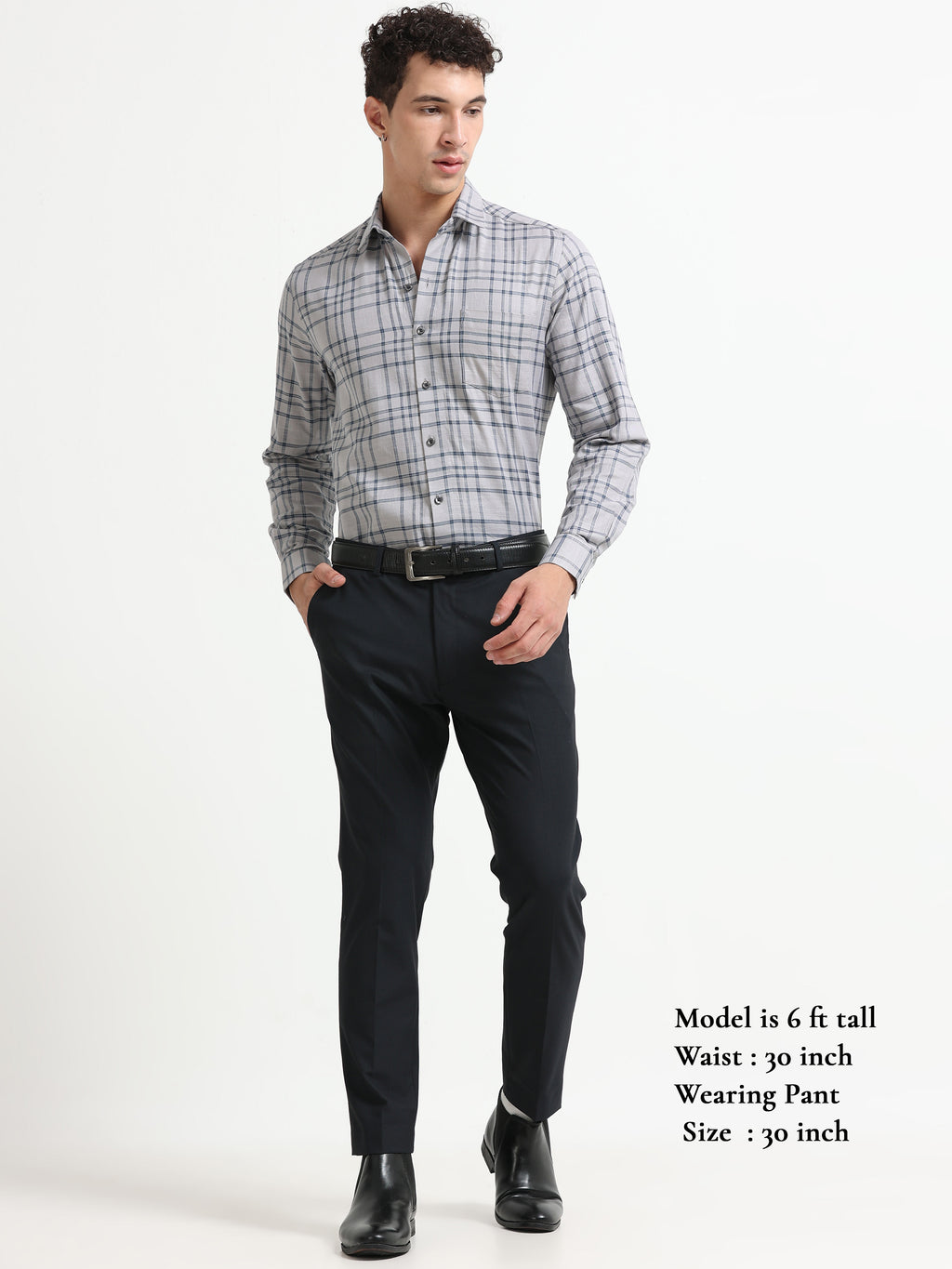 DARK BLUE 4 WAY STRETCH VISCOSE BLEND FORMAL PANT