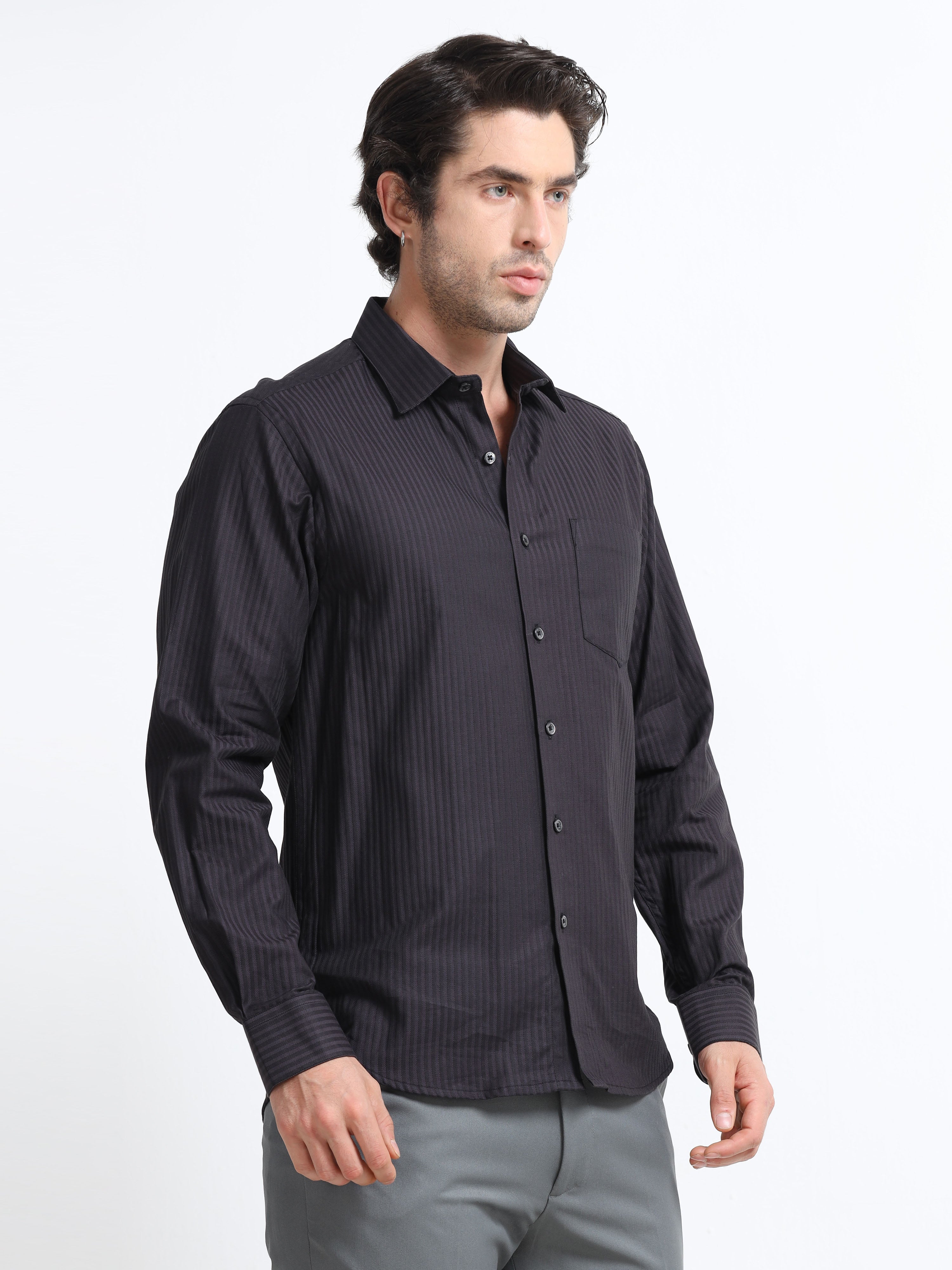 Midnight Shadow Stripe Shirt