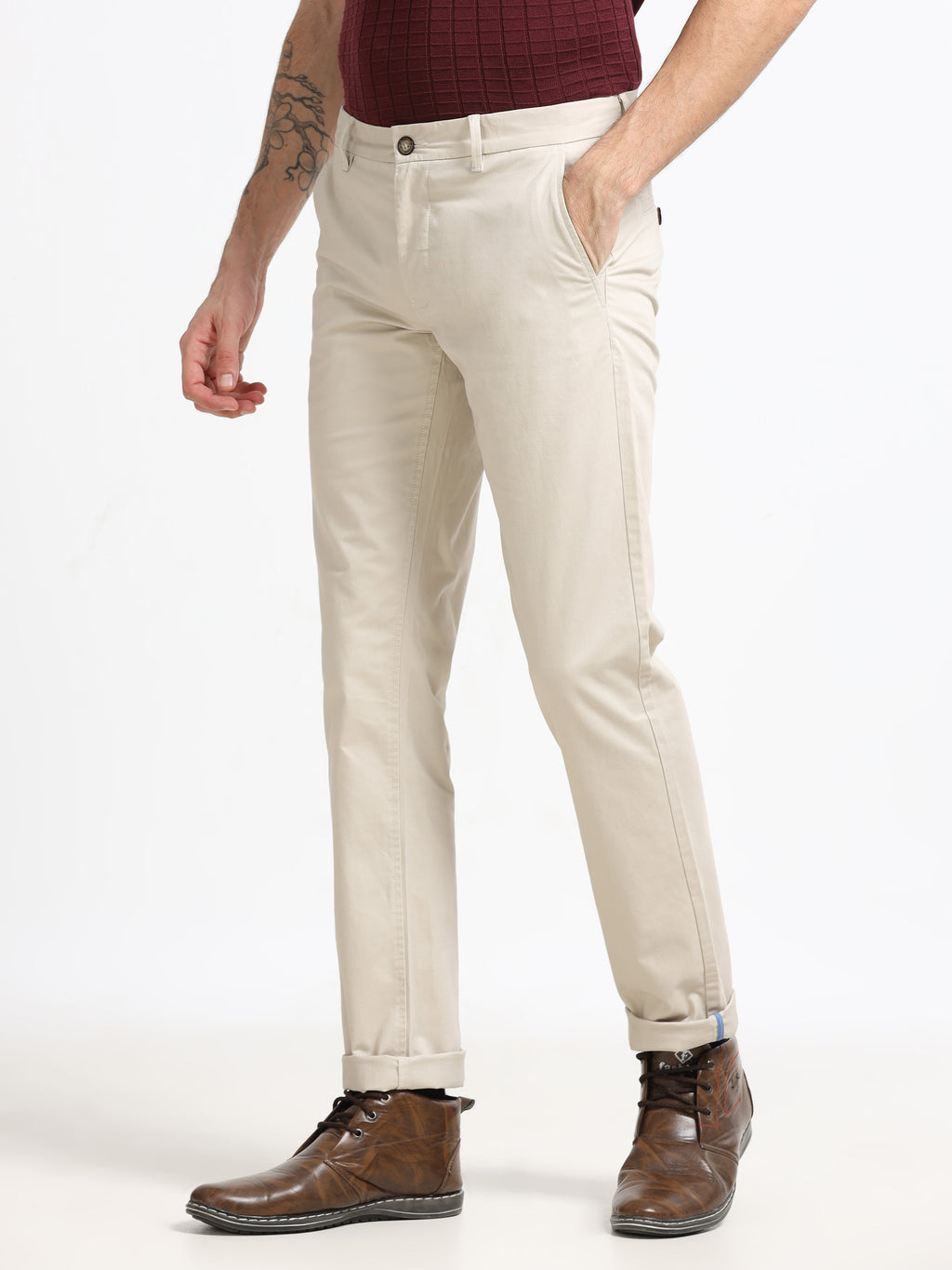 SKIN CONVERSE COTTON LYCRA STRECTH TROUSERS