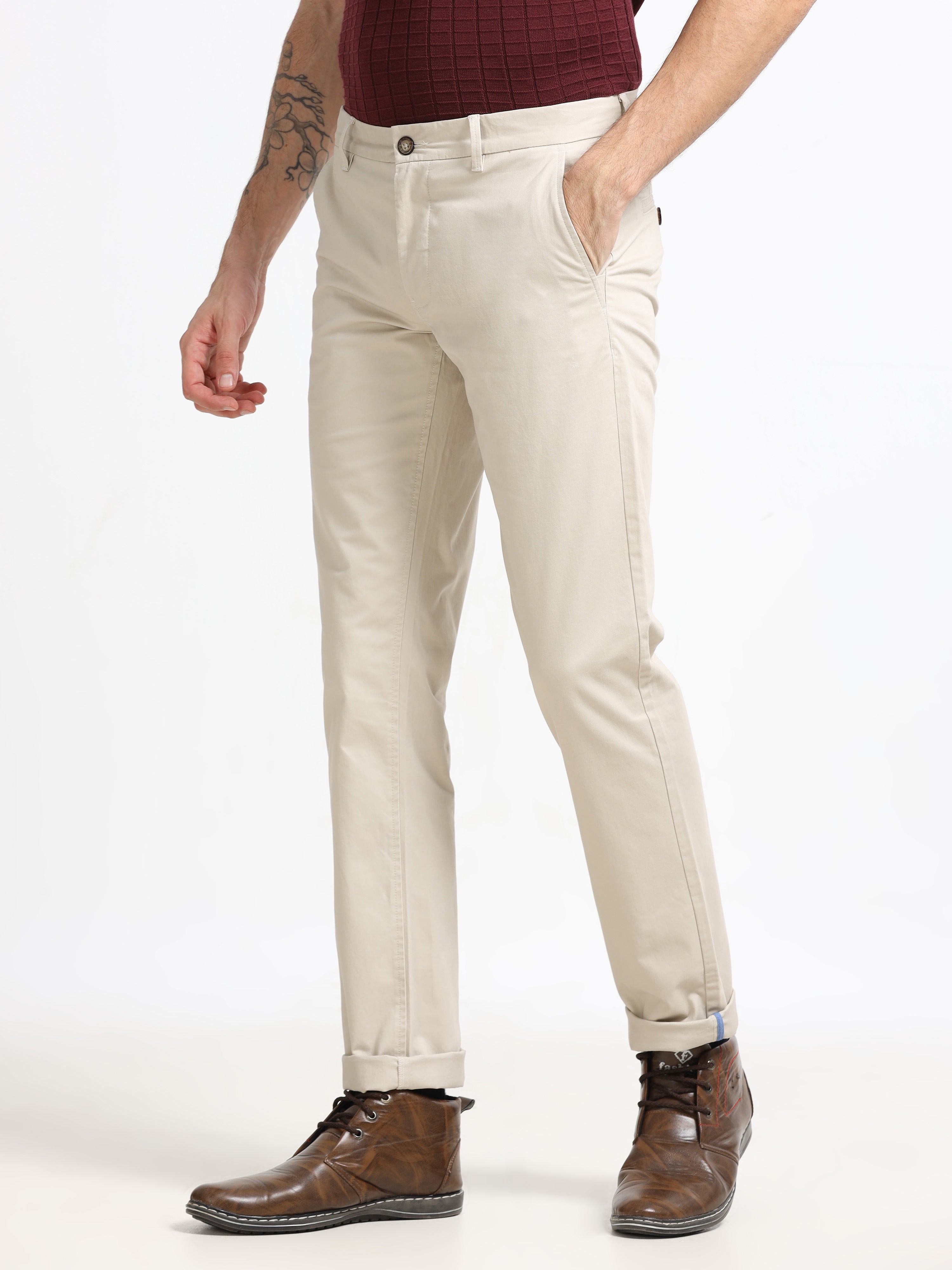 SKIN CONVERSE COTTON LYCRA STRECTH TROUSERS