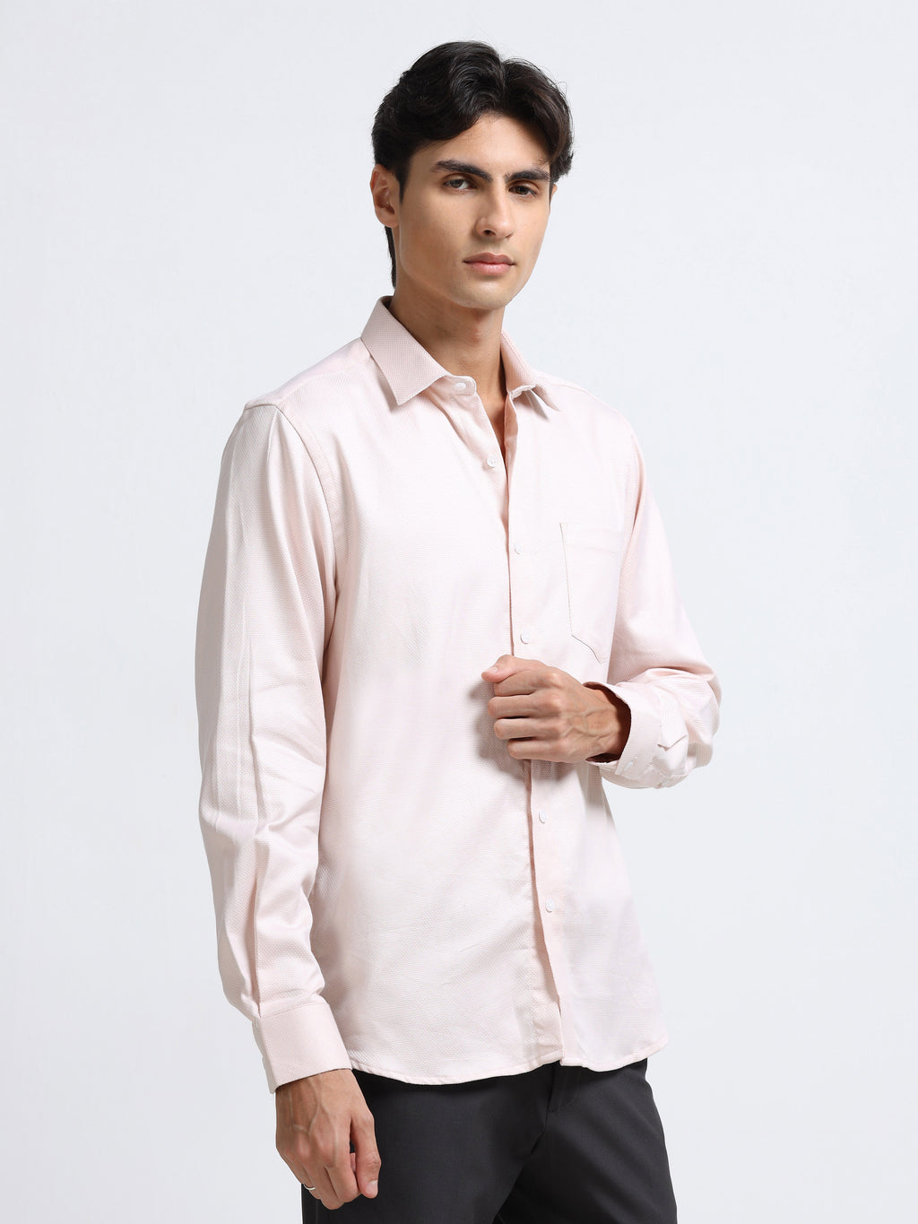 Rose Quartz Textured Shirt