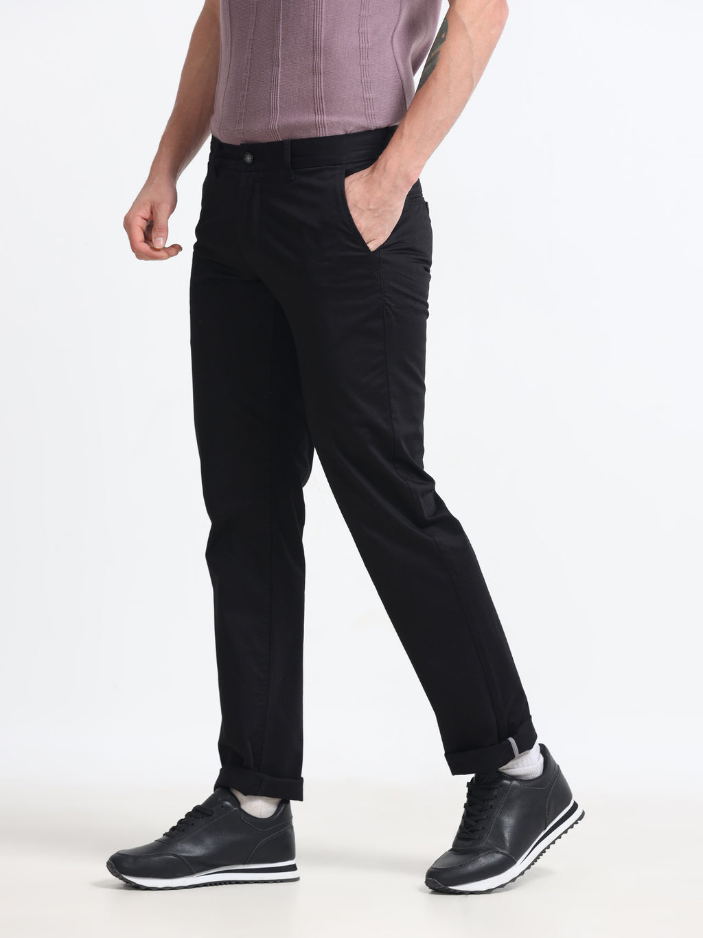 DARK COFFEE GIZZA COTTON TROUSER