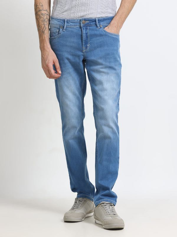 Men - Blue - Slim Fit - Denim Pant