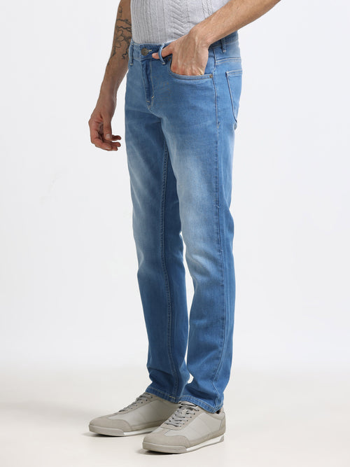 Men - Blue - Slim Fit - Denim Pant