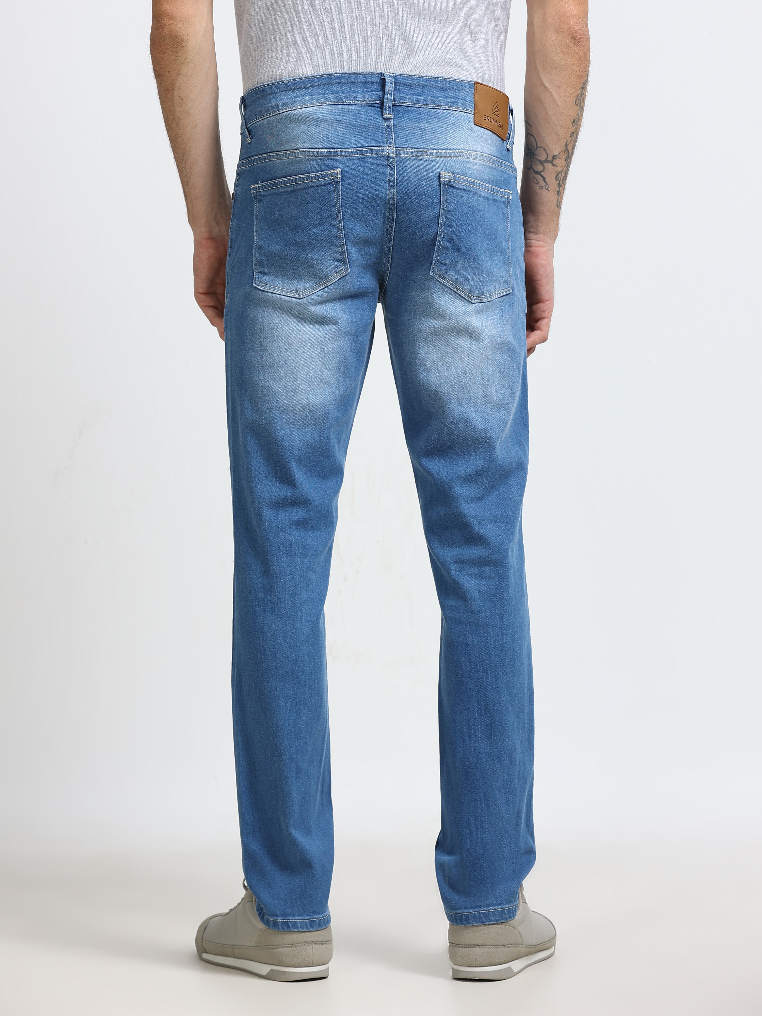 Men - Blue - Slim Fit - Denim Pant