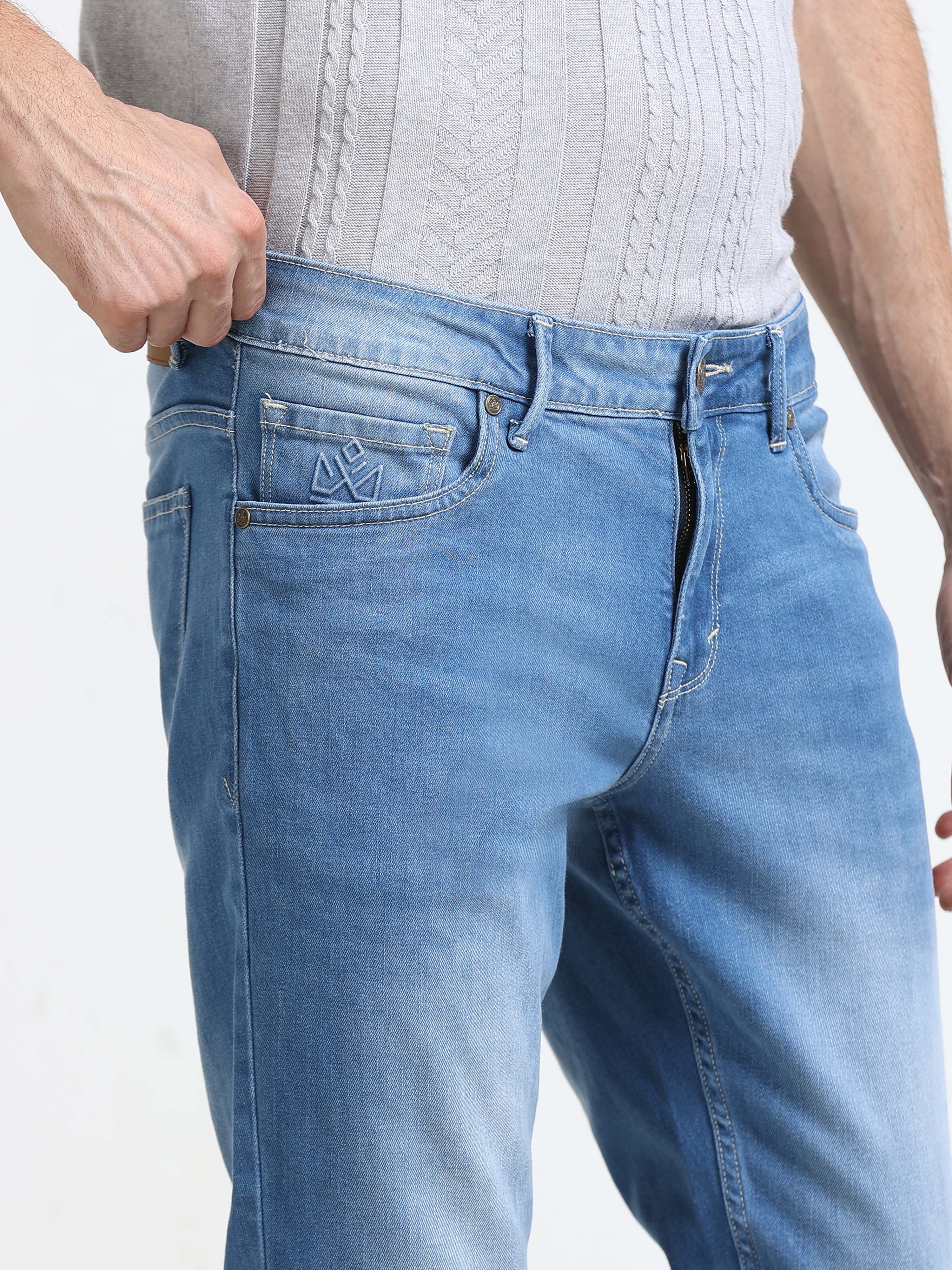 Men - Blue - Slim Fit - Denim Pant