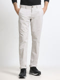 Men - Light Gray - Slim Fit - Formal Trouser