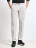 Men - Light Gray - Slim Fit - Formal Trouser