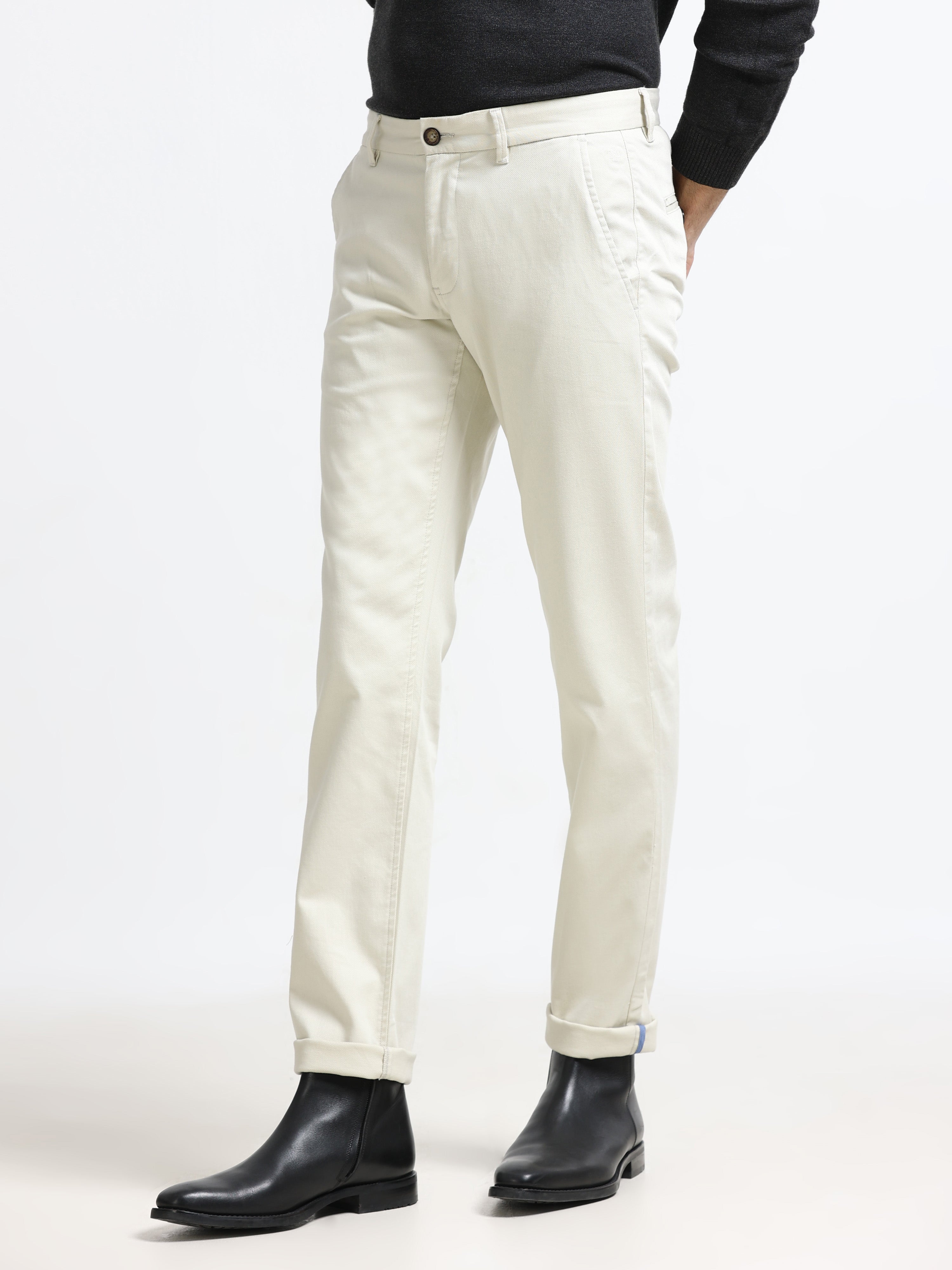 Mem - Ecru - Slim Fit - Formal Trouser