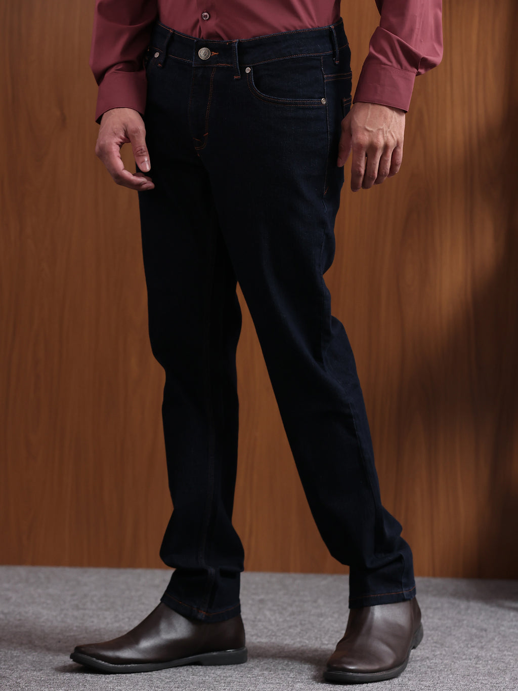 Dark Indigo Slim Fit Denim Jeans
