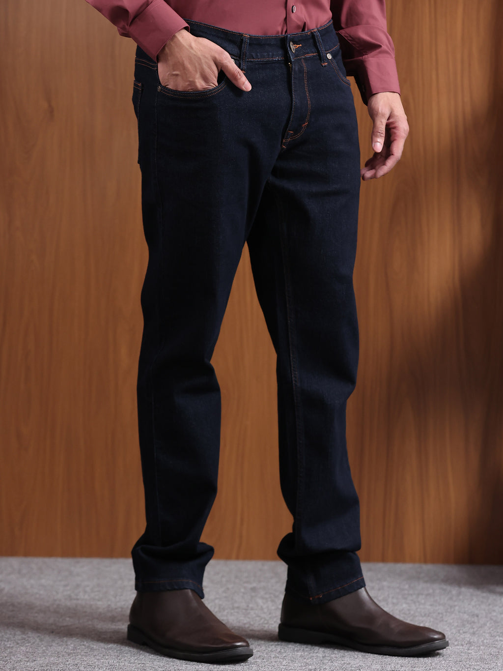 Dark Indigo Slim Fit Denim Jeans