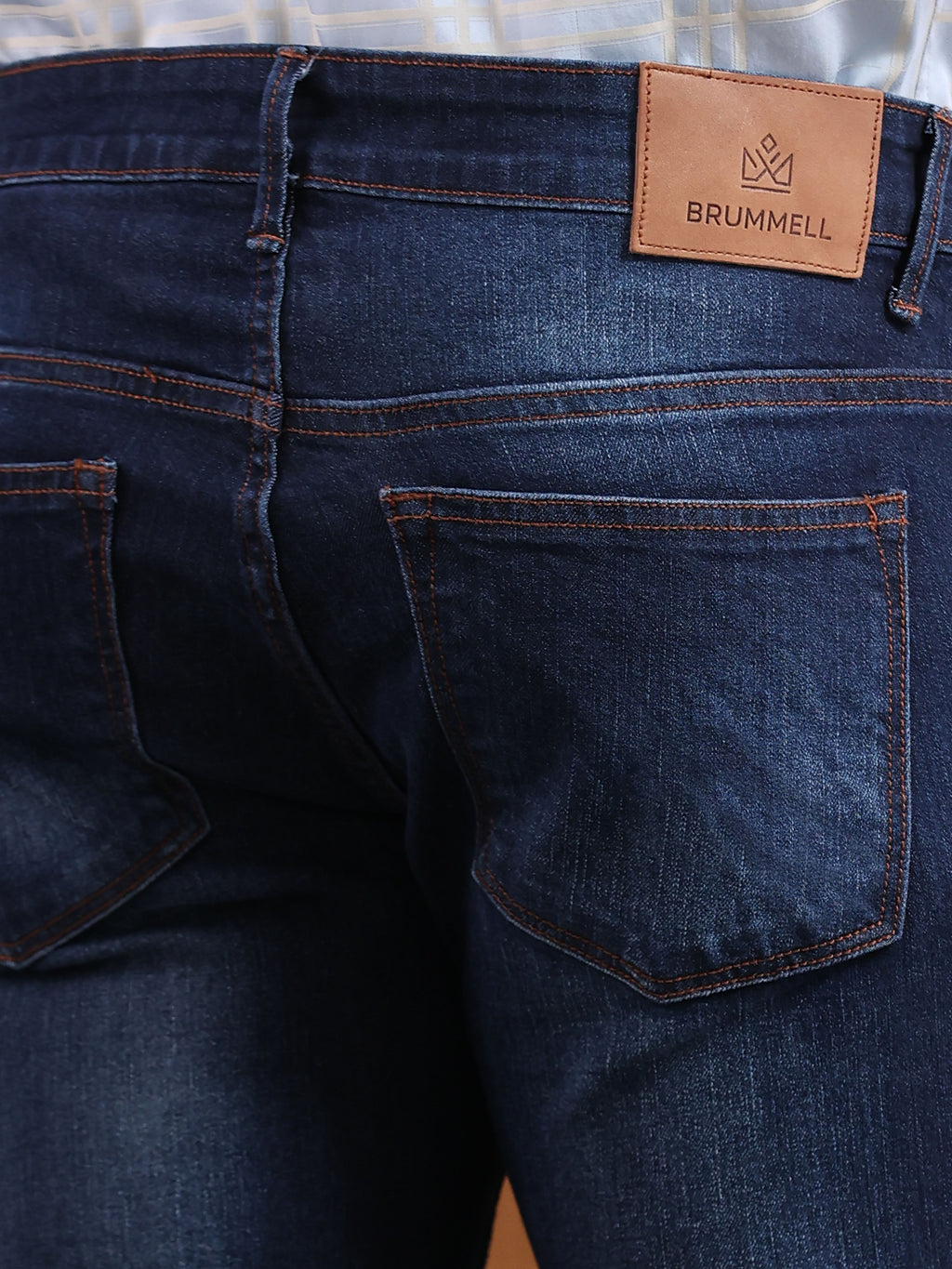 Medium Dark Blue Slim Fit Denim Jeans