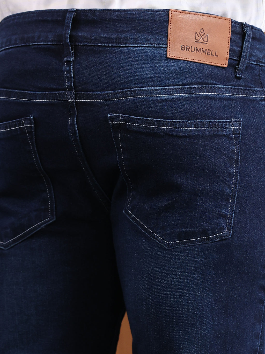 Indigo Dark Blue Slim Fit Denim Jeans