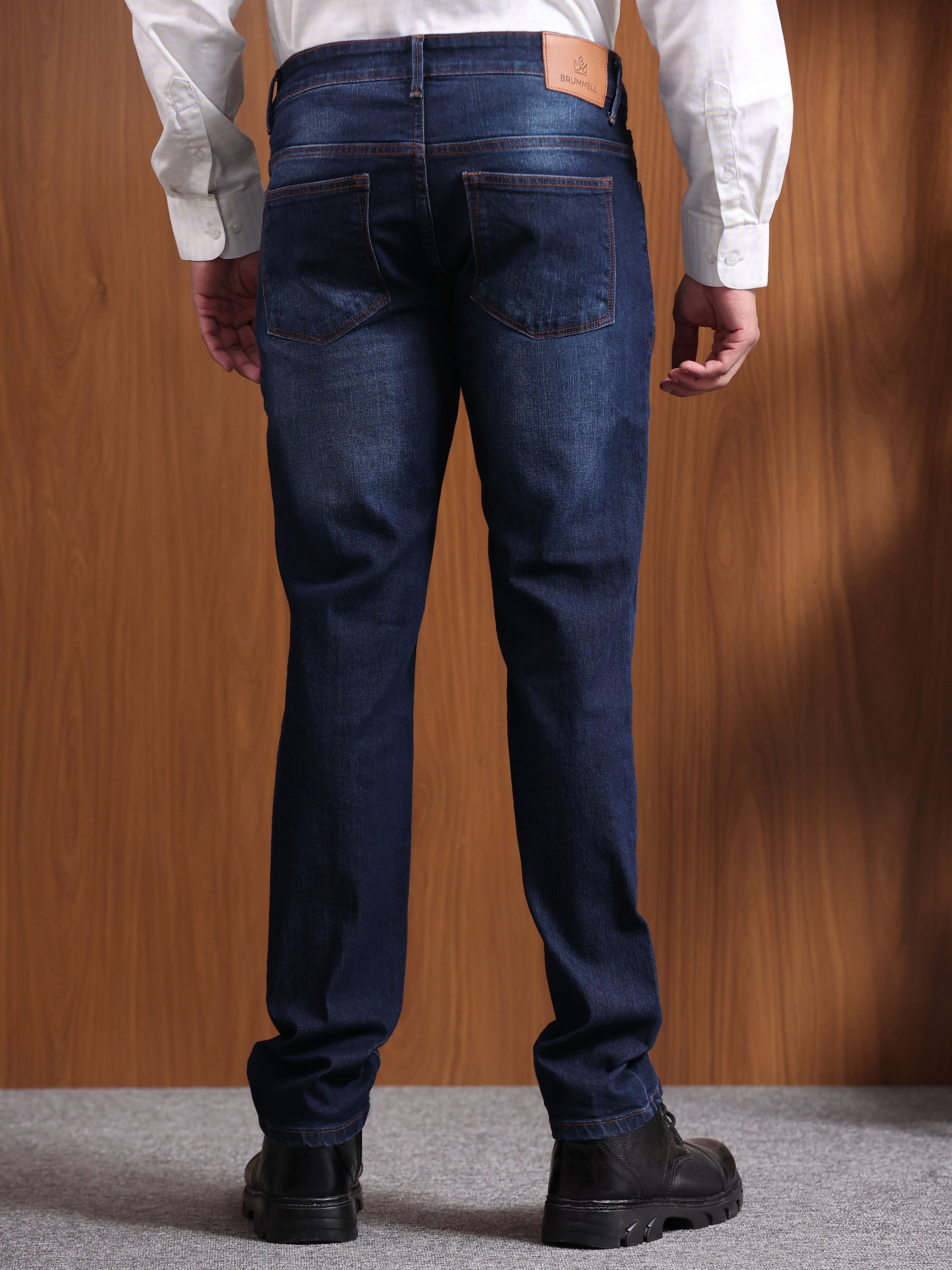 Raw Indigo Blue Slim Fit Denim Jeans
