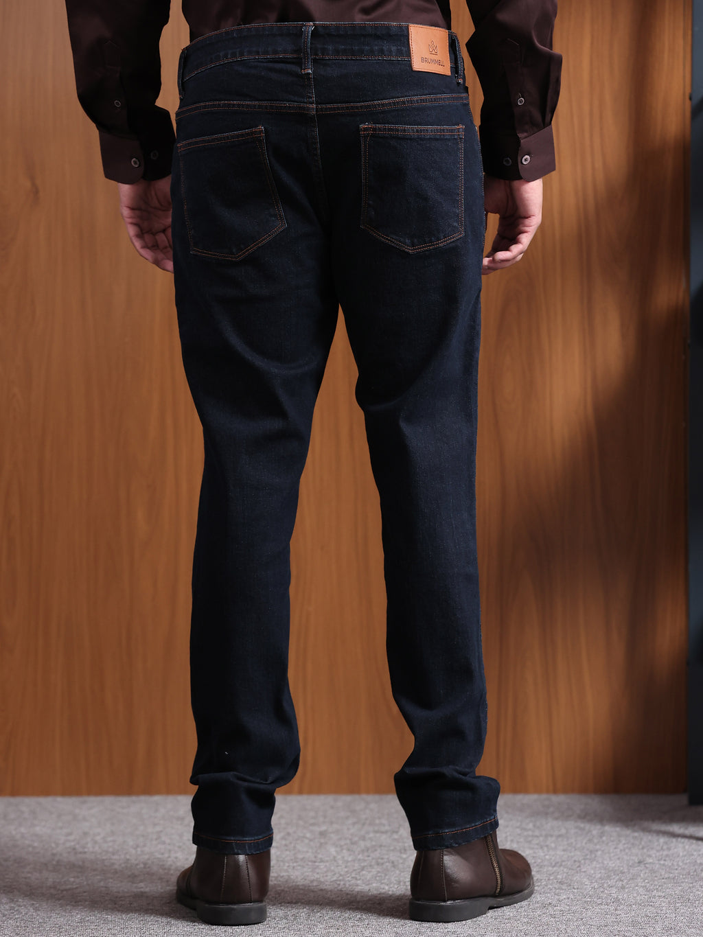 Navy Blue Slim Fit Denim Jeans