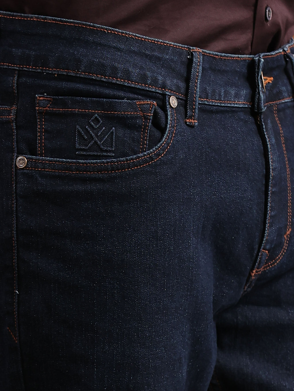 Navy Blue Slim Fit Denim Jeans