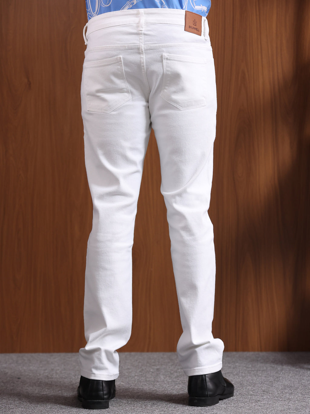 White Slim Fit Denim Jeans
