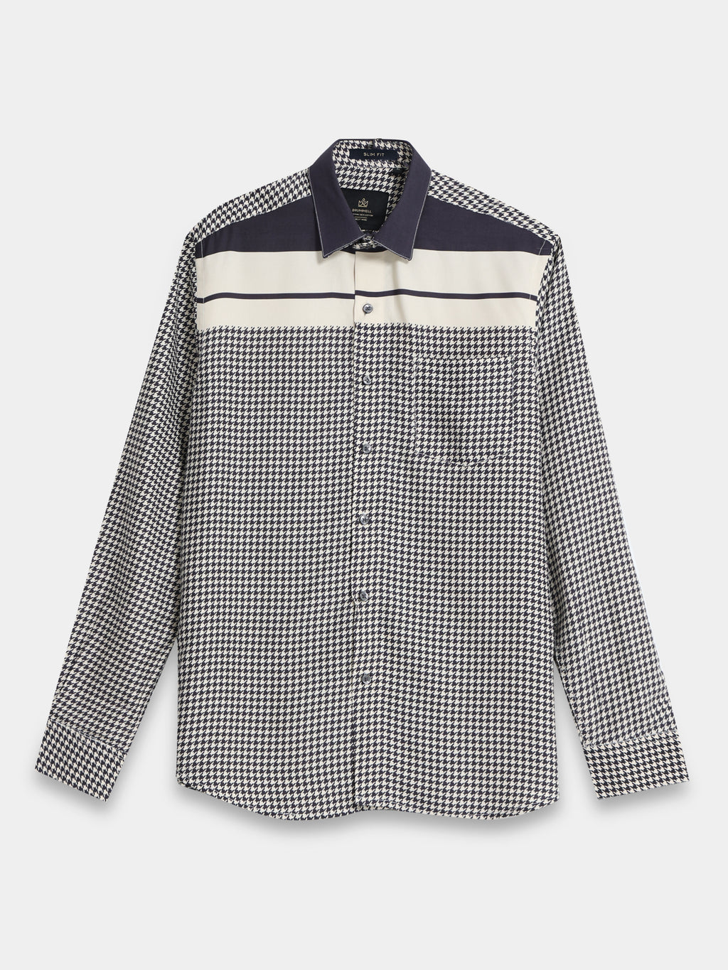 Charcoal Mosaic Houndstooth Luxe Shirt