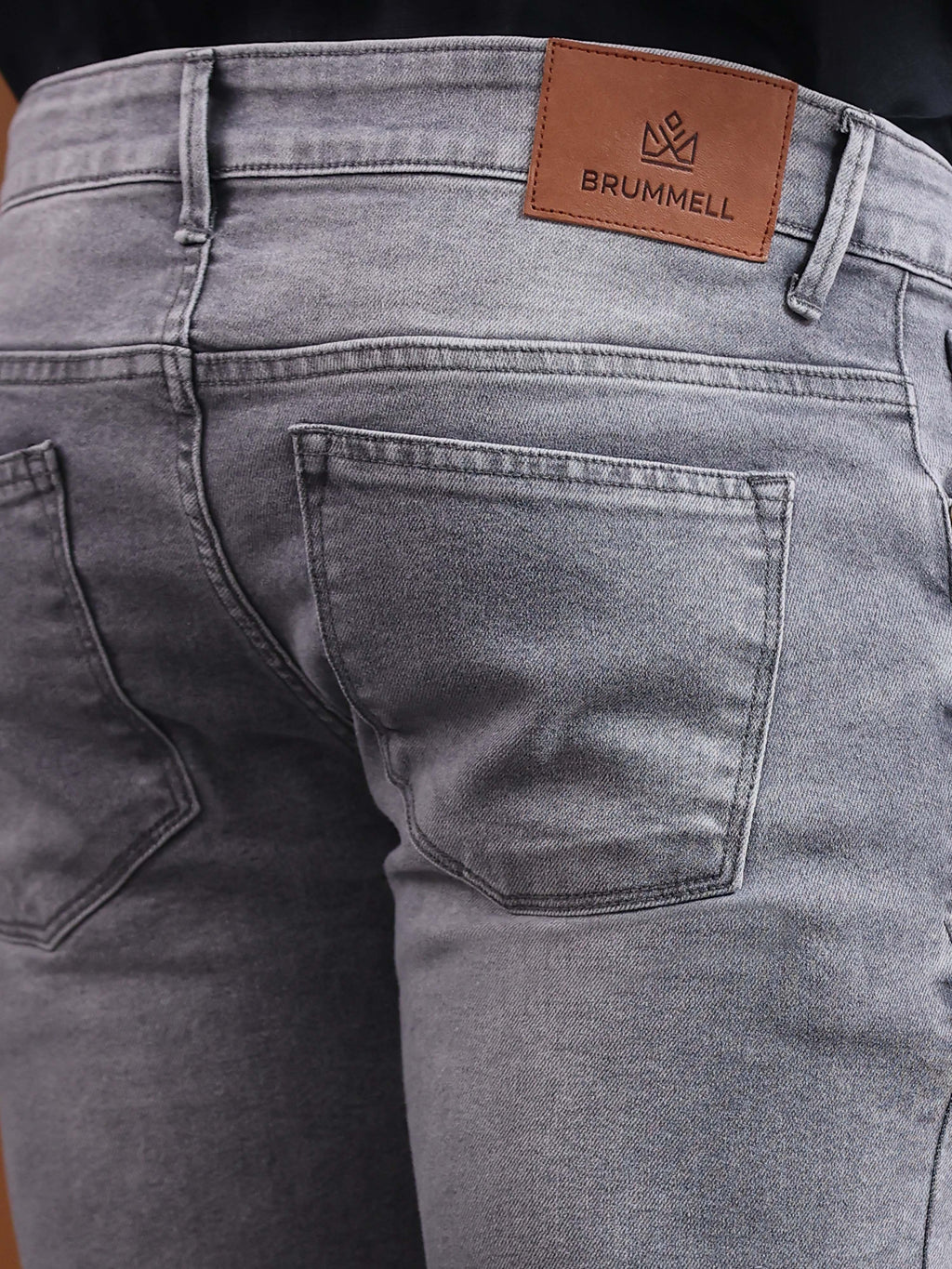 Dark Grey Slim Fit Denim Jeans
