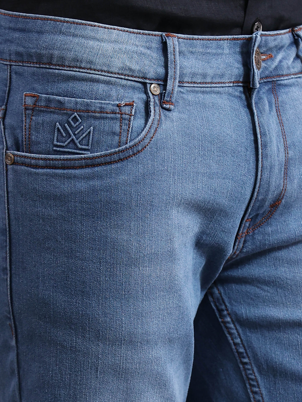Light Blue Slim Fit Denim Jeans