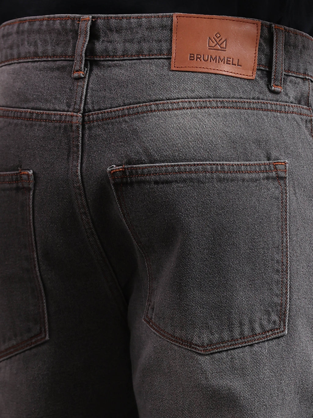 Titanium Grey Baggie Fit Denim Jeans