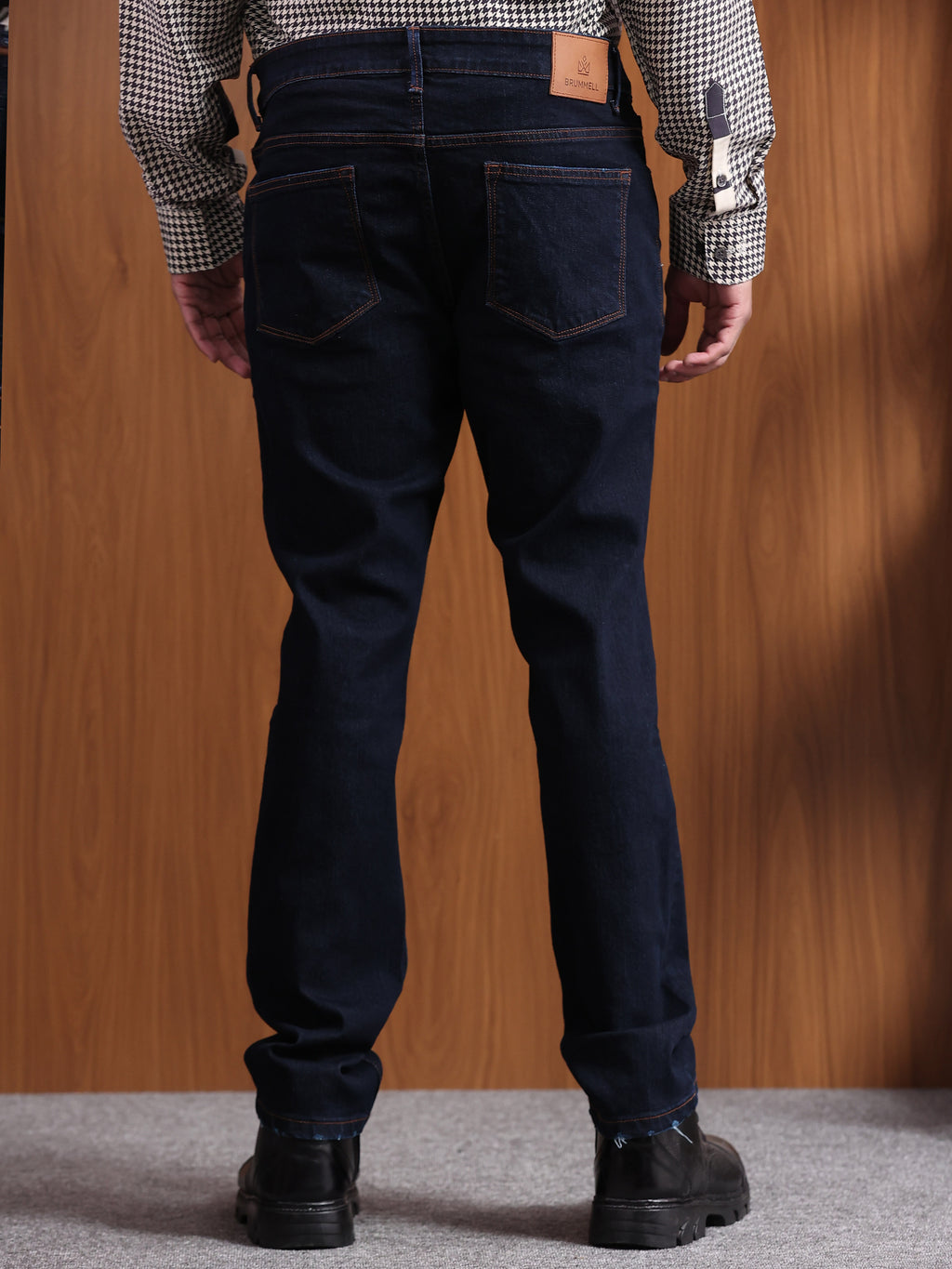 Dark Ink Blue Slim Fit Denim Jeans