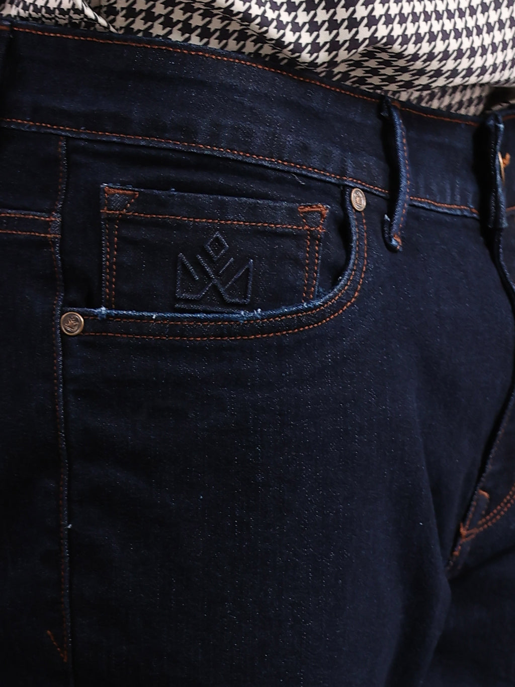 Dark Ink Blue Slim Fit Denim Jeans