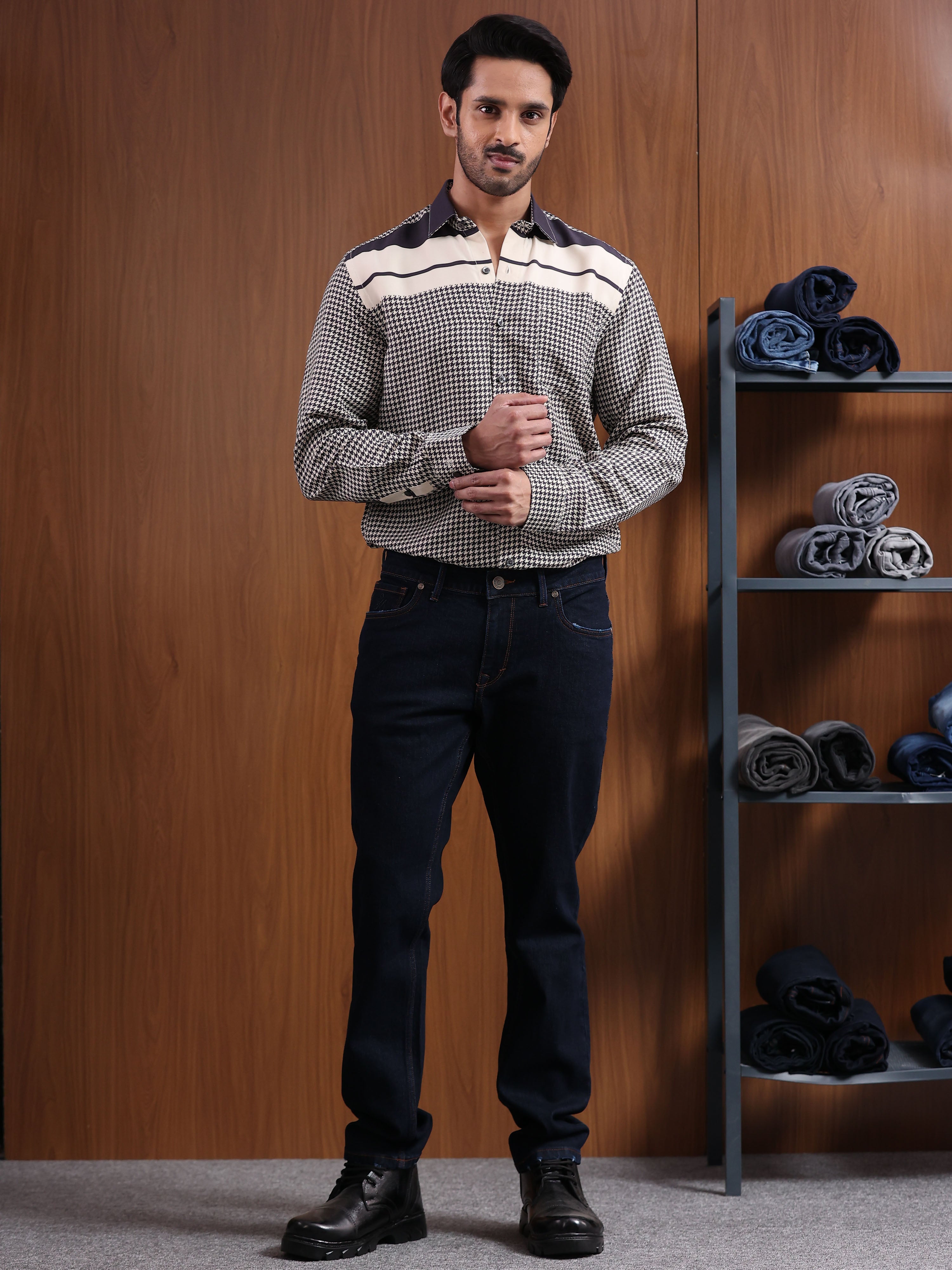 Dark Ink Blue Slim Fit Denim Jeans