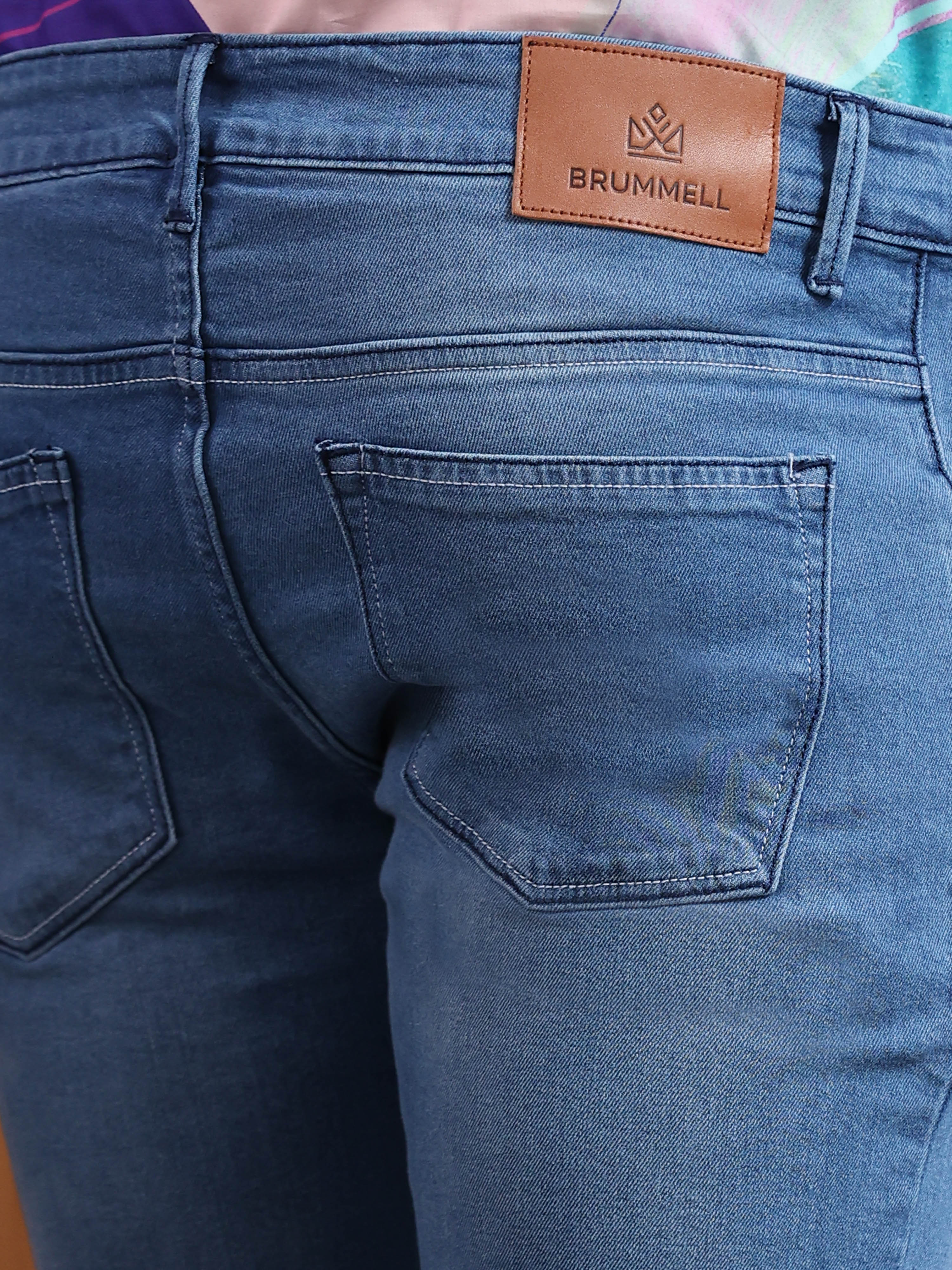 Summer Blue Slim Fit Denim Jeans