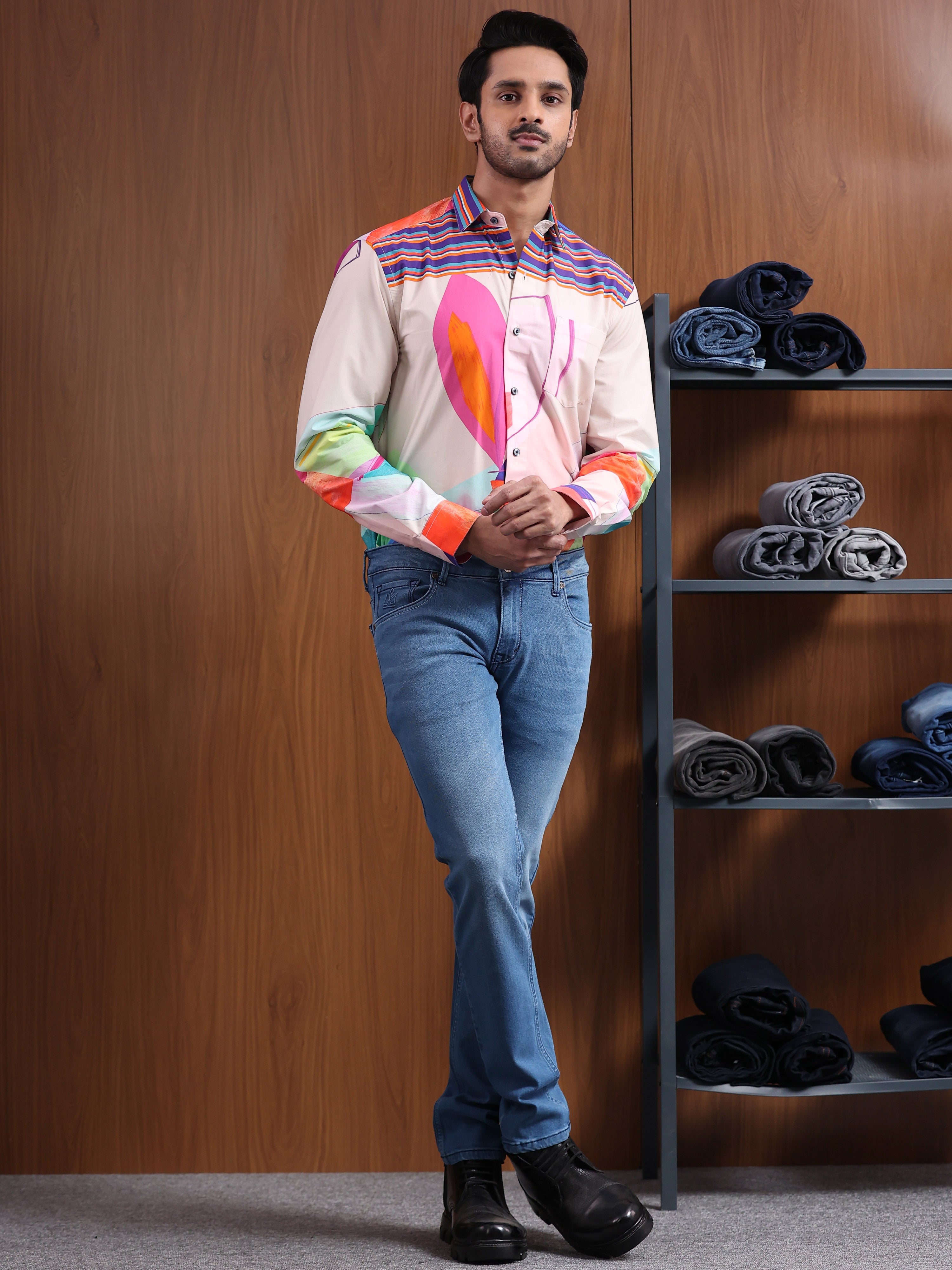 Summer Blue Slim Fit Denim Jeans