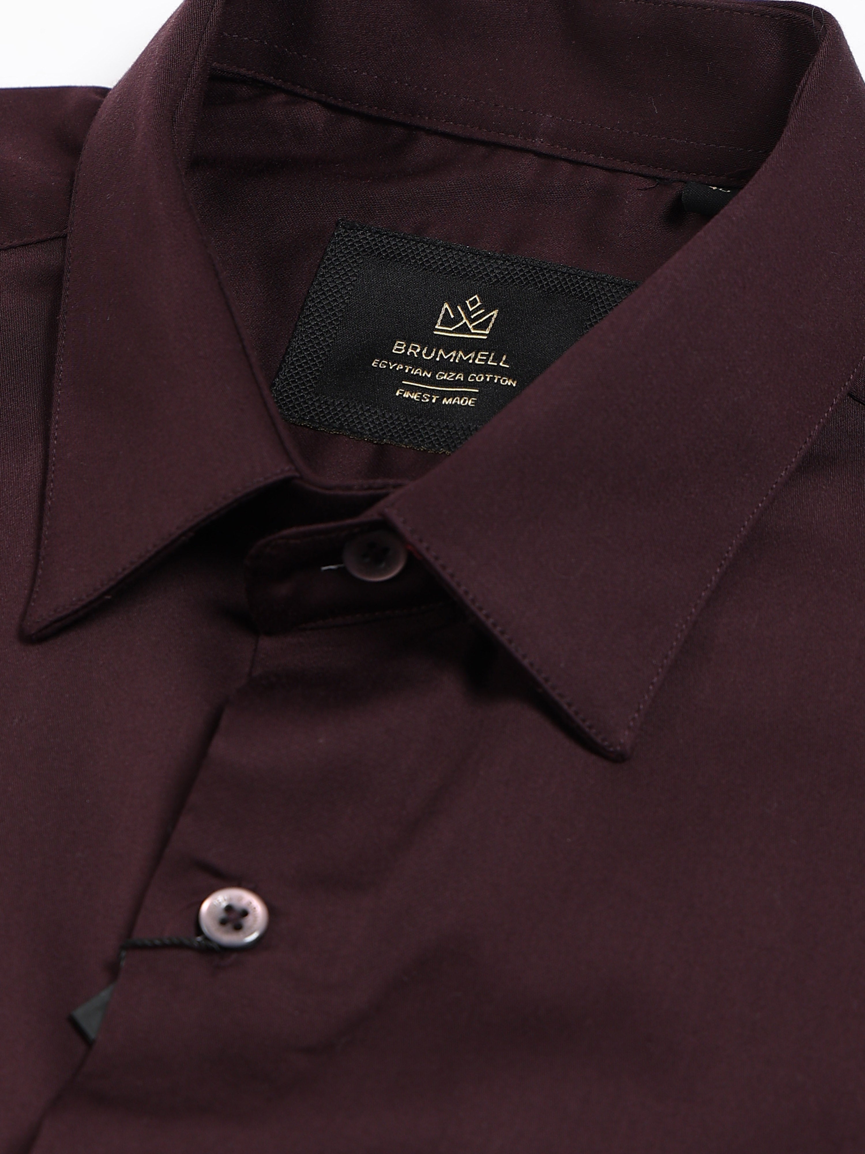 Deep Merlot  Premium Egyptian Giza Cotton Formal Shirt