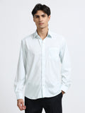Men - Mint Blue - Slim Fit - Formal Shirt