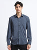 Men - Dark Gray - Slim Fit - Formal Shirt