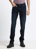 Men - Dark Blue - Slim Fit - Denim Pant