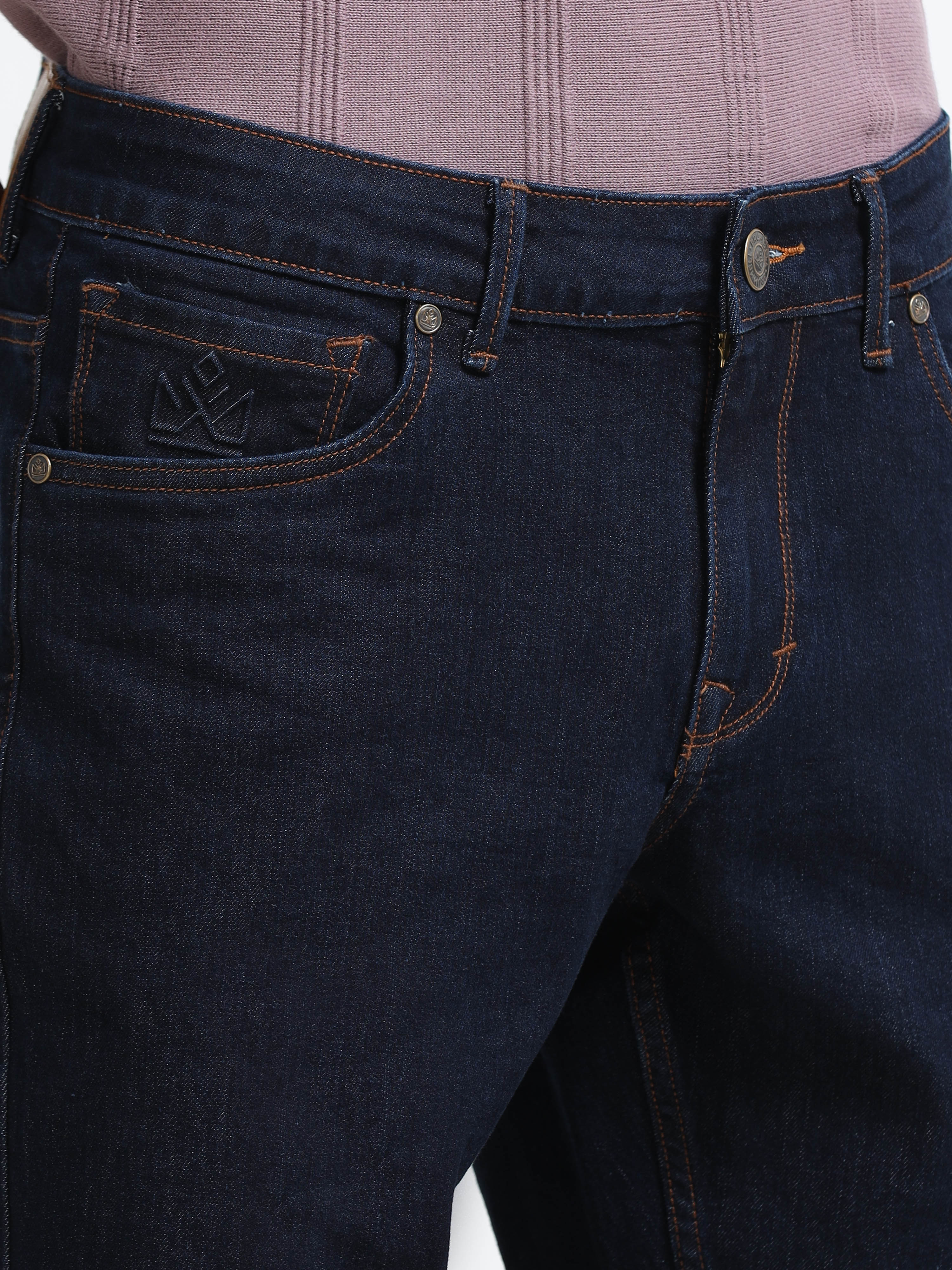 Men - Dark Blue - Slim Fit - Denim Pant