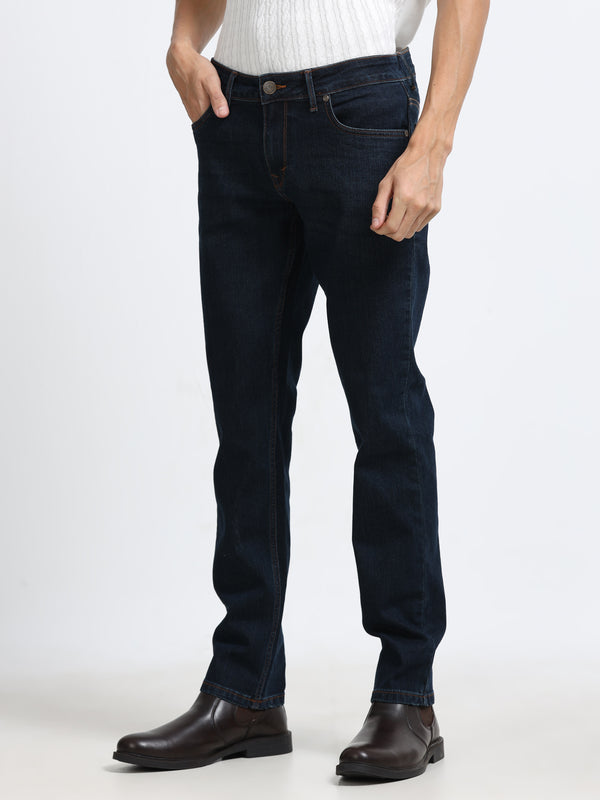 Men - Indigo Blue - Slim Fit - Denim Pant