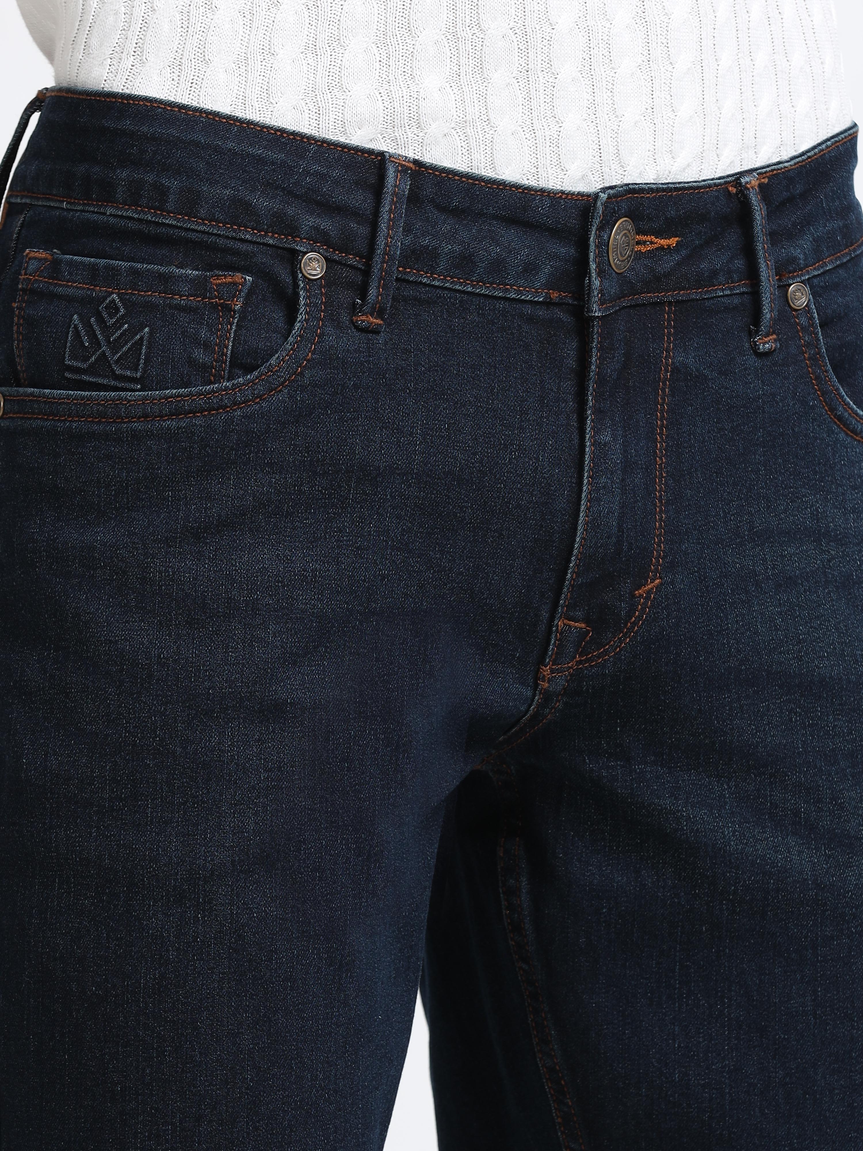 Men - Indigo Blue - Slim Fit - Denim Pant
